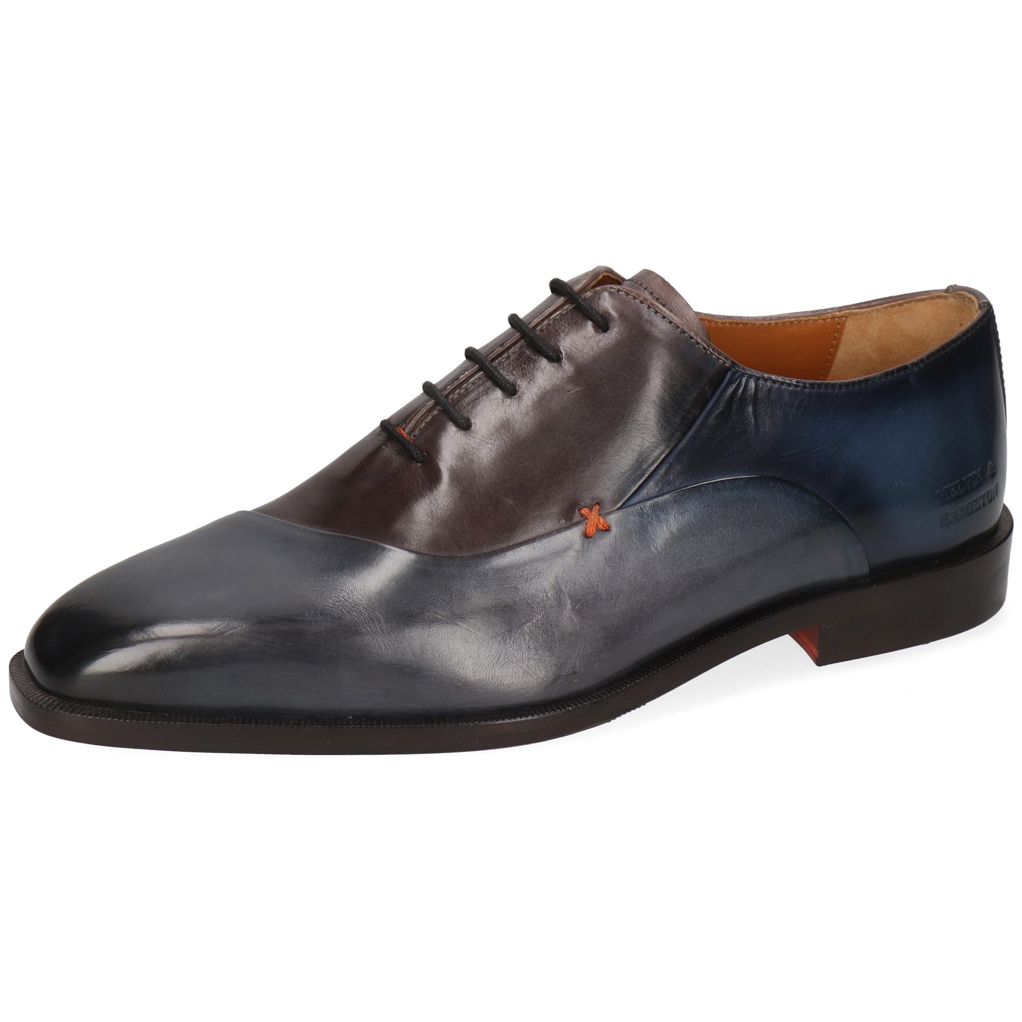 Melvin & Hamilton Stefano 6 Leder-Oxford Schuhe für Herren Schnürschuh Flache Absätze, Echtes Leder, Vegetabile Gerbung