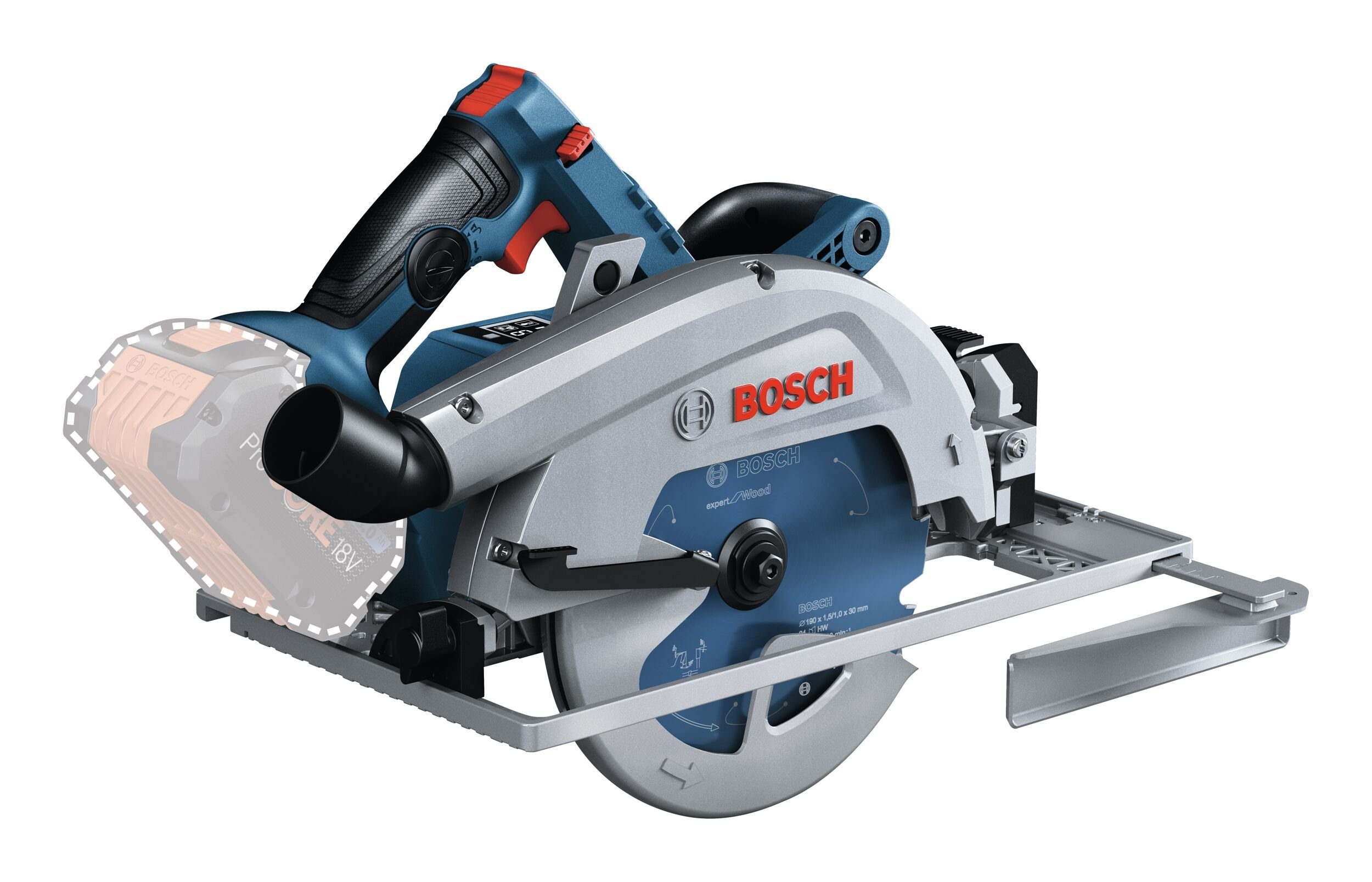 Bosch Professional Akku-Handkreissäge GKS 18V-68 GC, Kreissäge BITURBO Ohne Akku - in L-BOXX 238