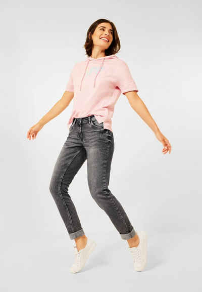 Cecil Loose-fit-Jeans in grauer Waschung