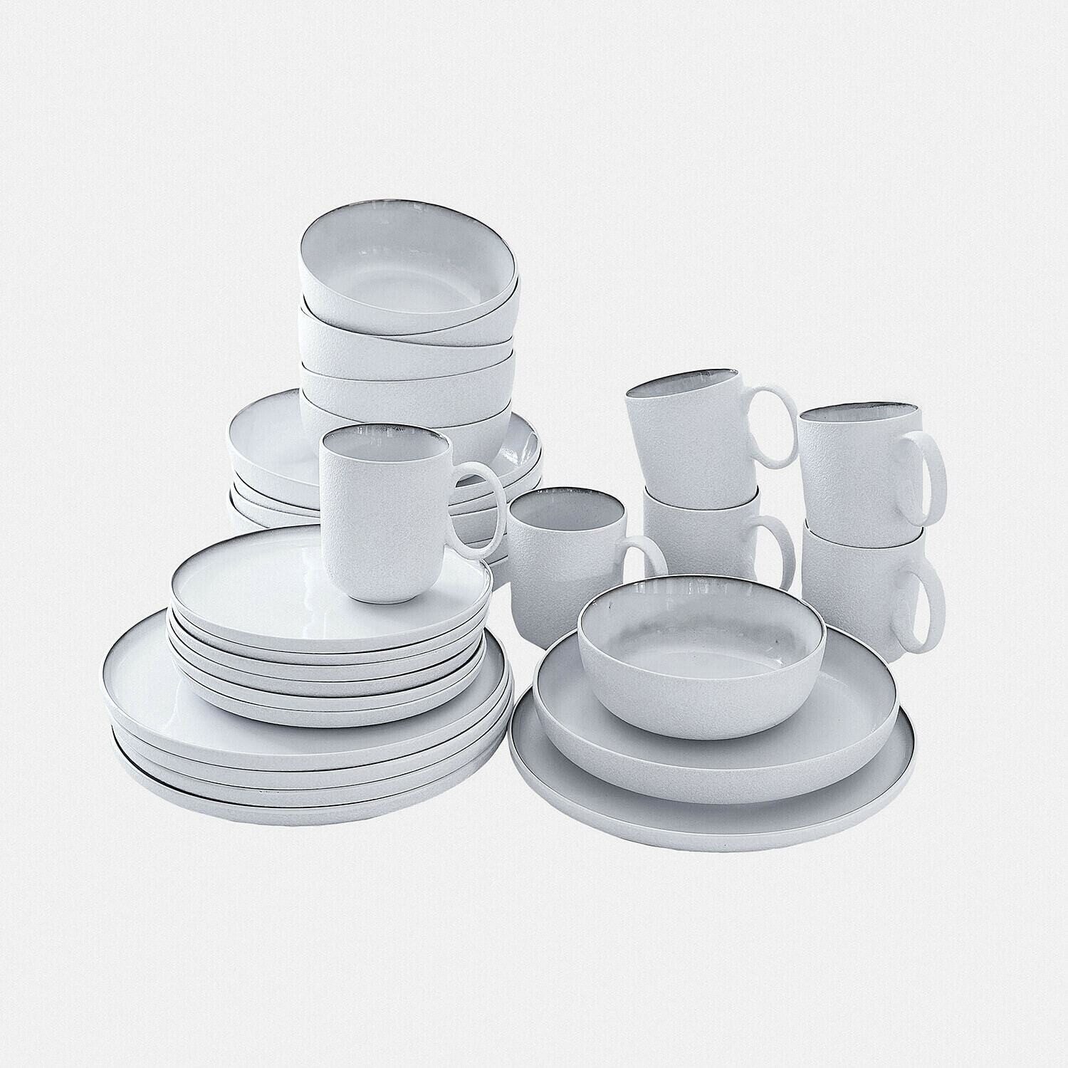 Mirabeau Geschirr-Set Geschirr 30er Set Eiruna creme, Steinzeug