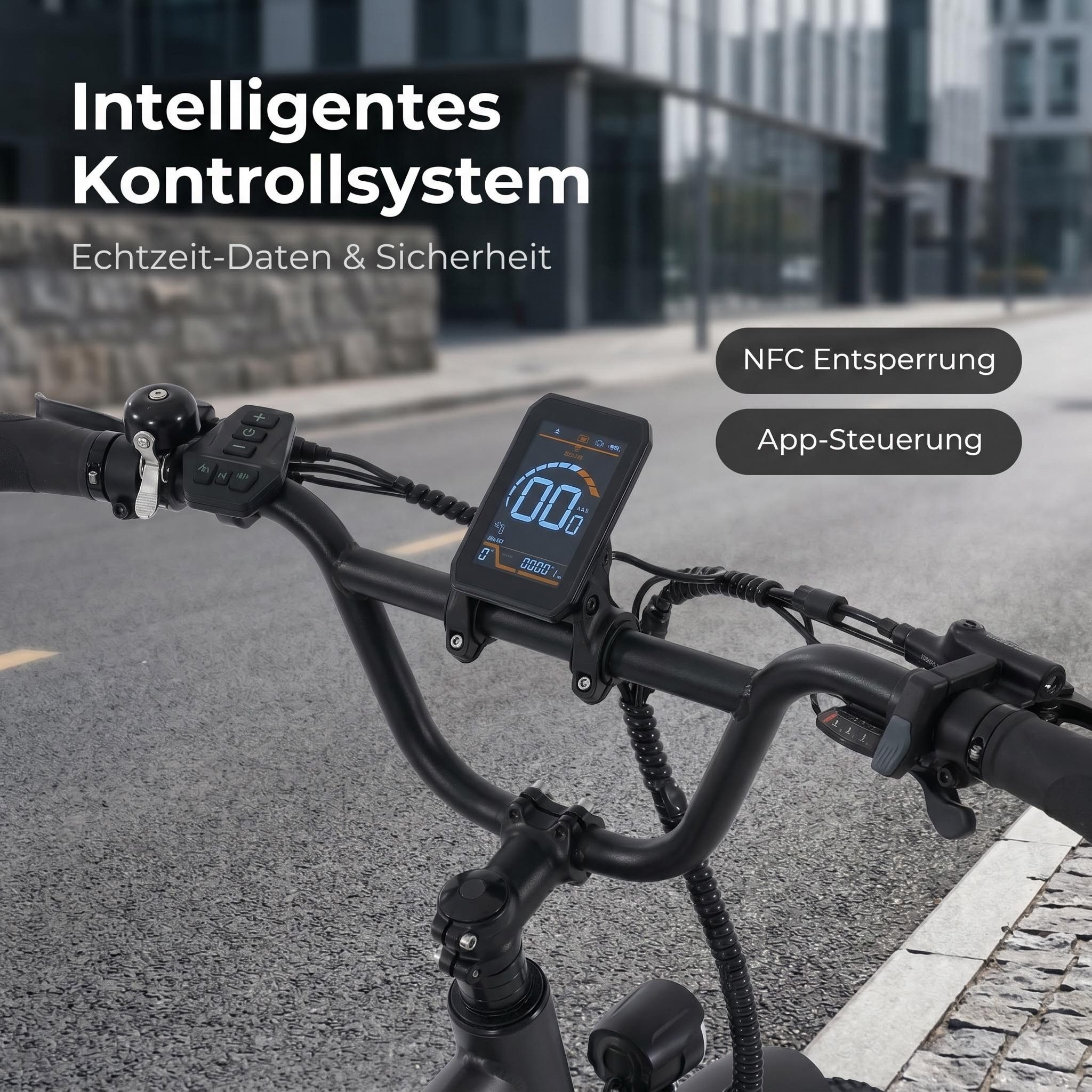 EVERCROSS TECH E-Bike 20×4.0 Fatbike, 7-Gang Shimano, 48V 18Ah abnehmbarer Akku 130km, Heckmotor, 864 Wh, 250W Motor Elektrofahrräder für Damen und Herren – Bild 4 von 5