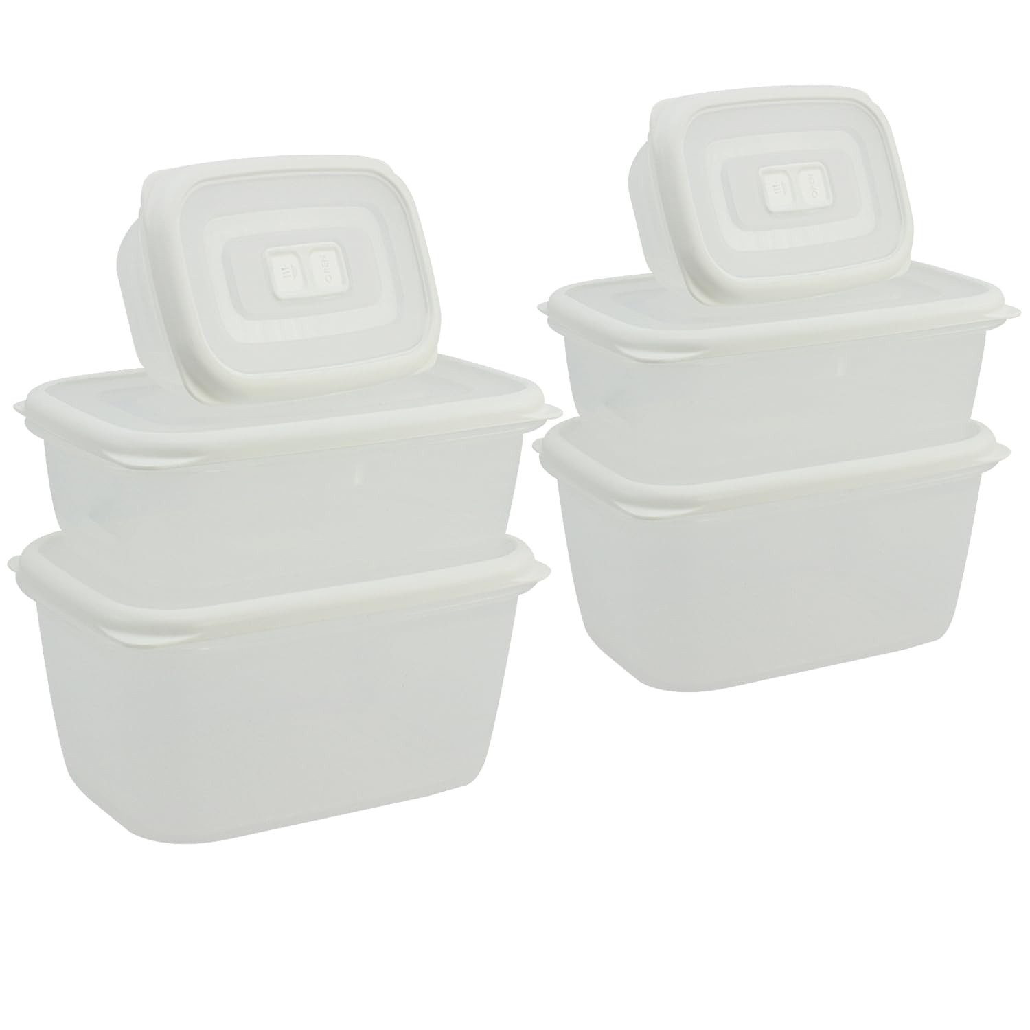 com-four Vorratsdose Frischhalte-Dosen Set, Vorratsdosen für Camping oder Picknick, (6-tlg)