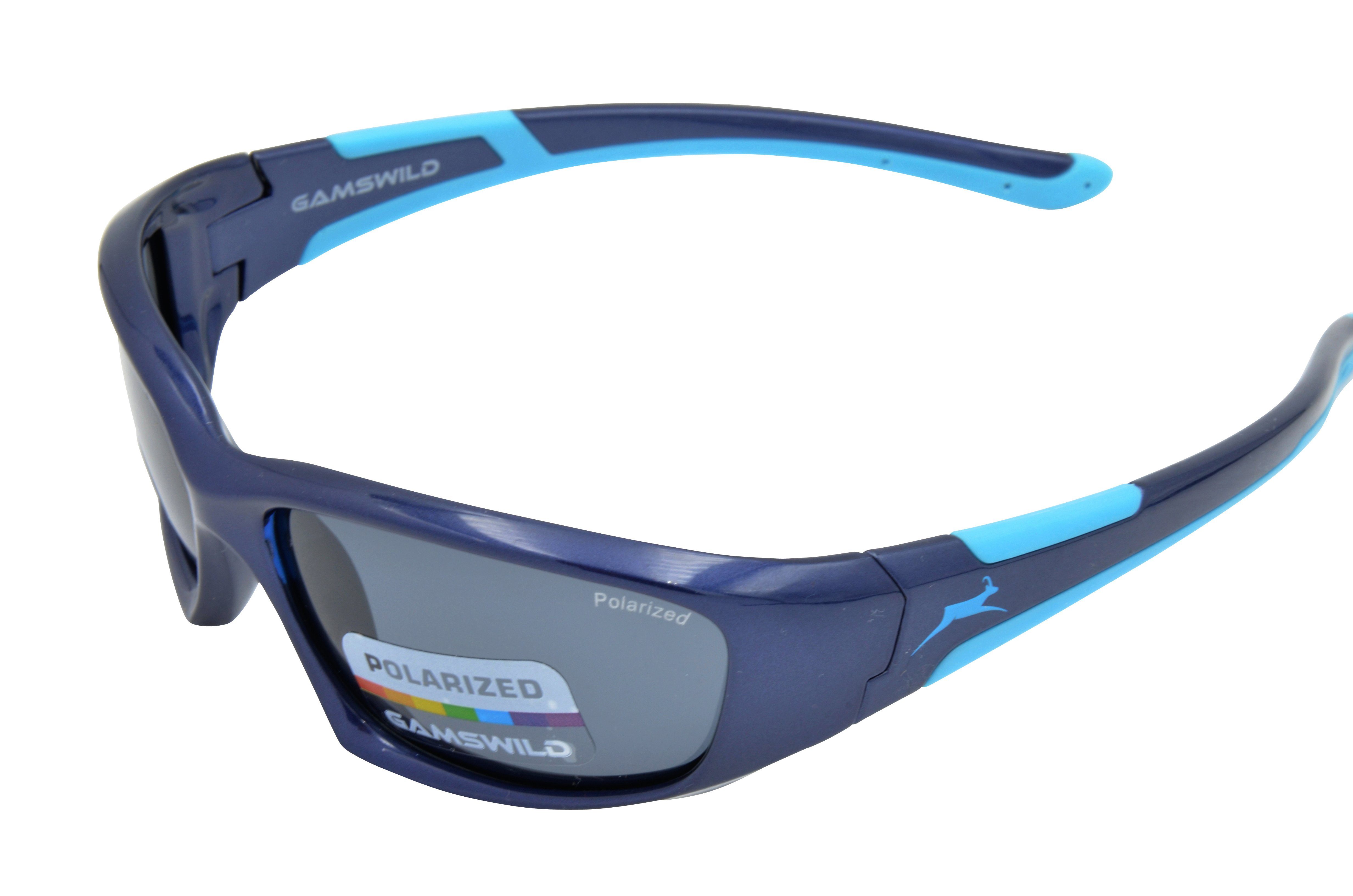 Gamswild Sonnenbrille »WJ5821 GAMSKIDS Jugendbrille 5-12 Jahre Kinderbrille  Mädchen Jungen kids Unisex, beere, blau, weiß, schwarz-grün,« polarisierte  Gläser online kaufen | OTTO