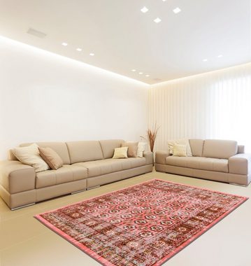 Teppich Ruzica-606, calo-deluxe, rechteckig, Höhe: 6 mm, Flachgewebe, Vintage Design, Wohnzimmer
