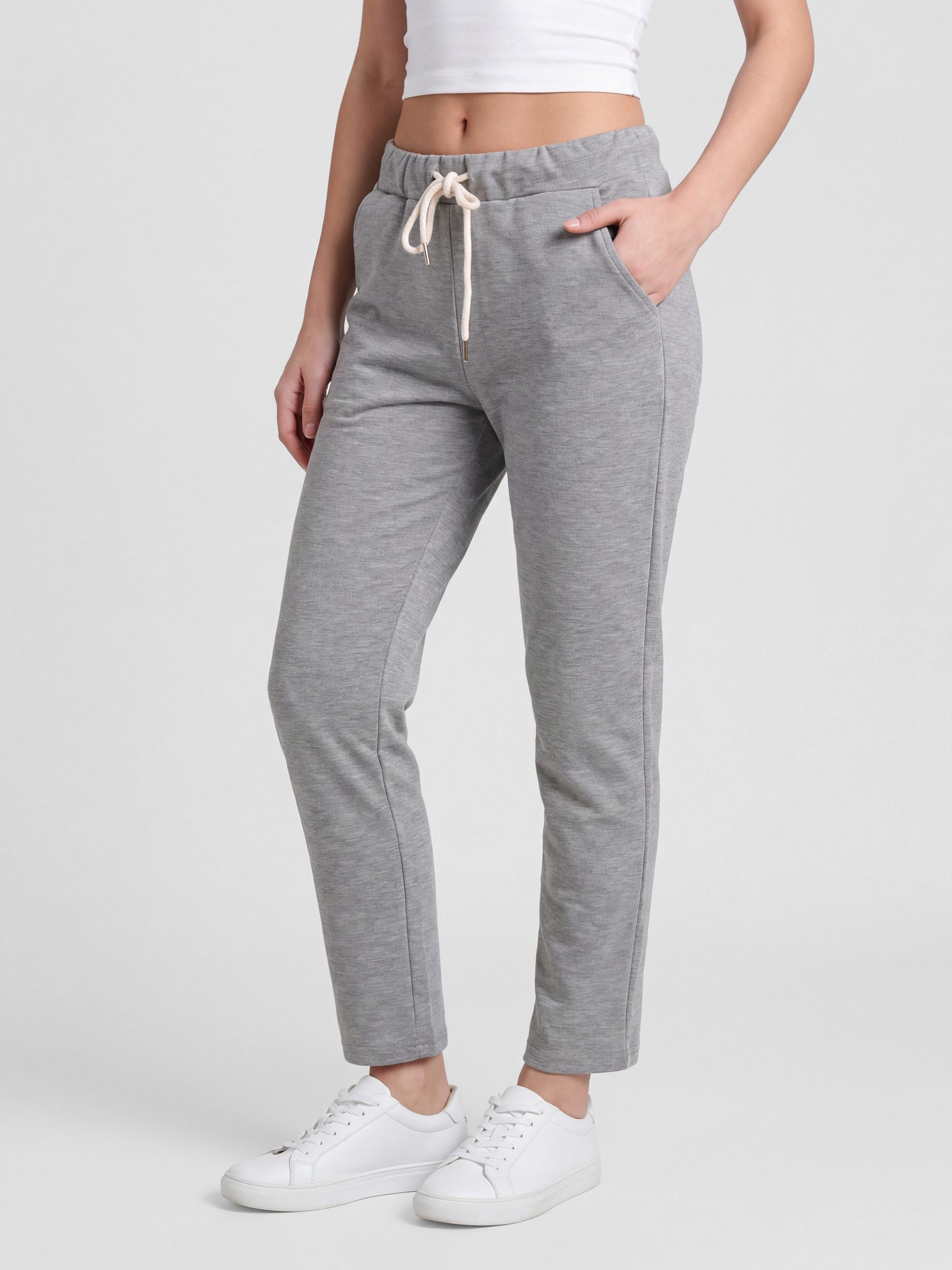PEKIVESSA Jogger Pants Jersey Schlupfhose Sweathose mit Taschen aus elastischem Jerseymaterial