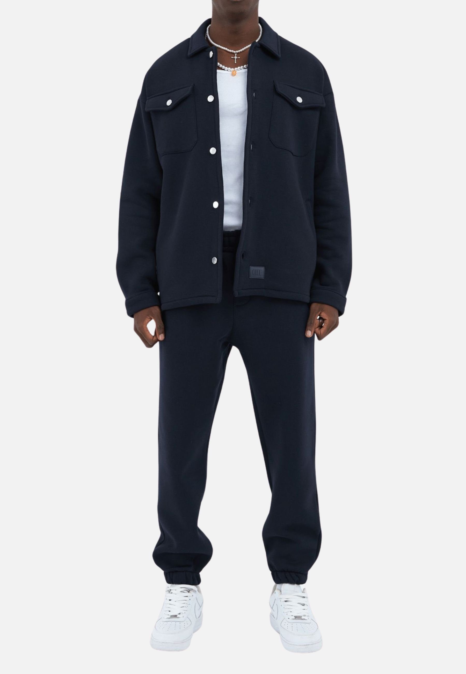OSSY HOMER Hemdjacke Oversize Hemdjacke Oberteil