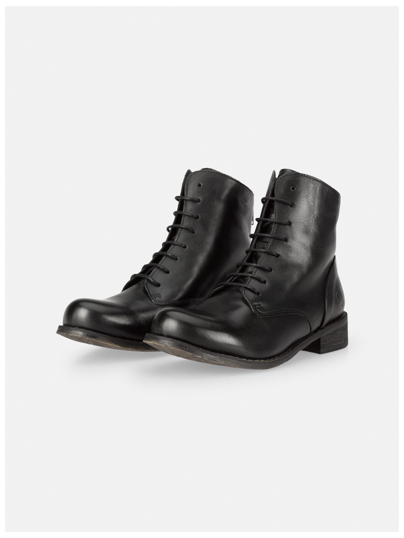 Felmini Wide Fit Stiefelette Leder . Schnürstiefelette