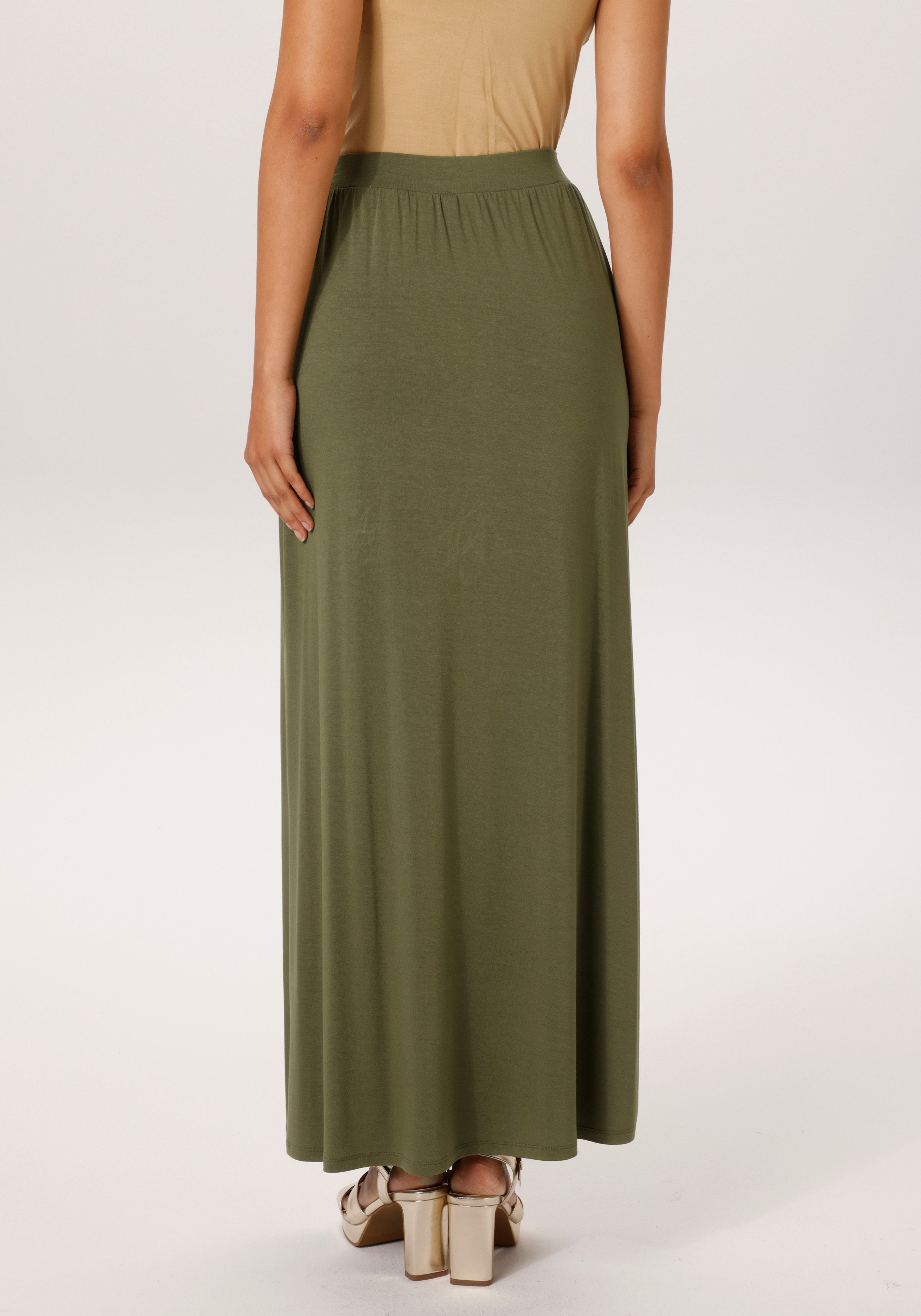 Aniston CASUAL Maxirock im Marine Look günstig online kaufen