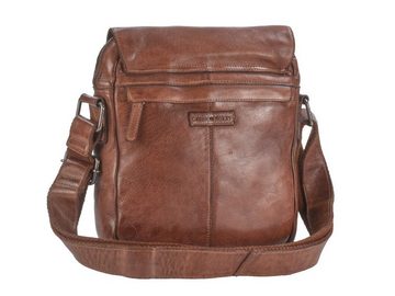 Greenburry Umhängetasche Vintage Washed, Schultertasche 25x28cm, Messengerbag, Herrentasche, weiches Leder