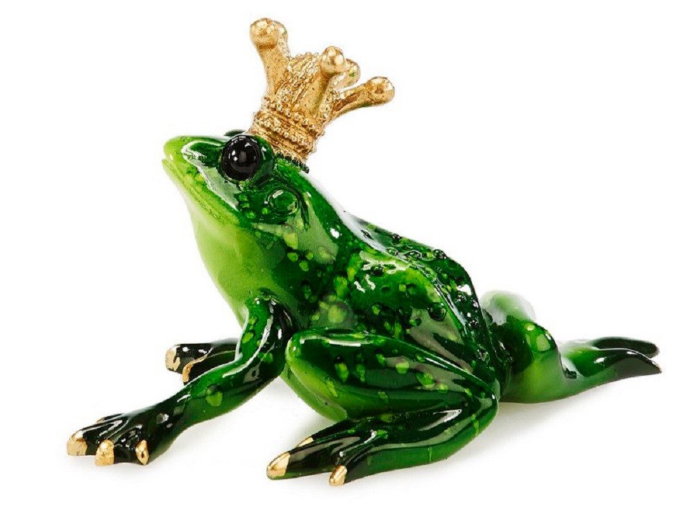 Euro Souvenirs Dekofigur Frosch / Froschkönig, Dekoartikel / Sammlerstücke /Figuren (1 St), mit goldener Krone / Ideal als Geschek
