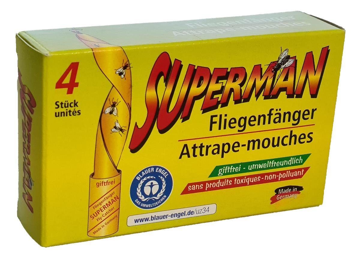 Klebefalle Fliegenfänger 4er ohne giftige Wirkstoffe