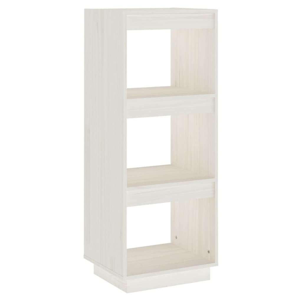 Weiß Kiefer Bücherregal/Raumteiler Bücherregal cm Massivholz 40x35x103 furnicato