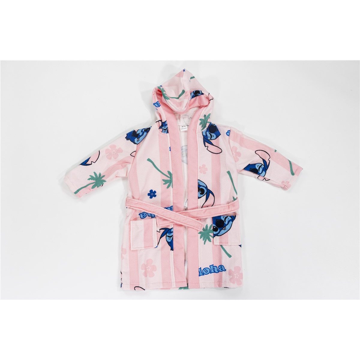 Lilo & Stitch Kinderbademantel Bade Set für Kinder Bademantel Handtuch und Waschhandschuh – Bild 2 von 5