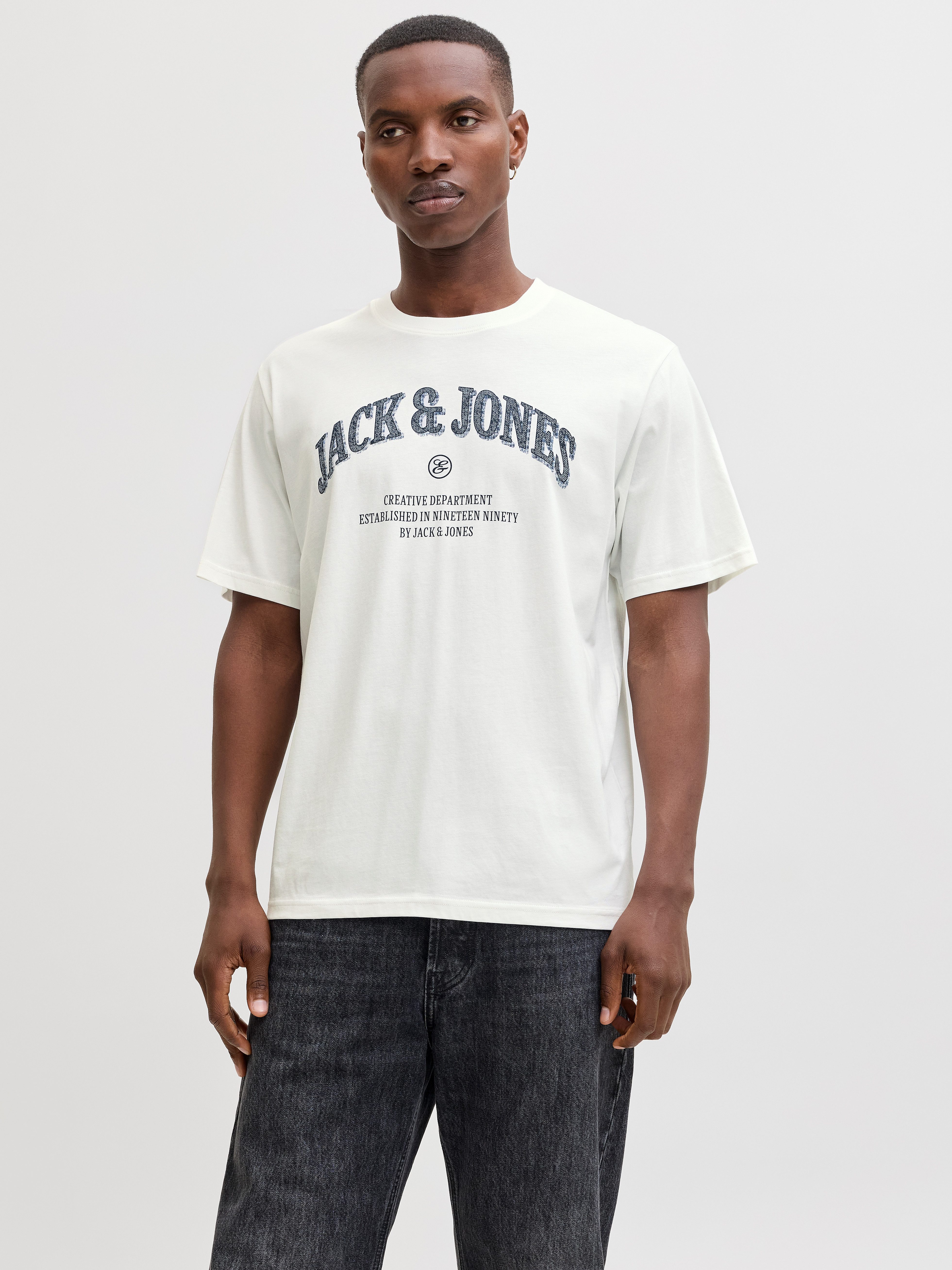 Jack & Jones Rundhalsshirt JJEDENVER GRAPHIC TEE SS O-NECK SN mit Logobranding