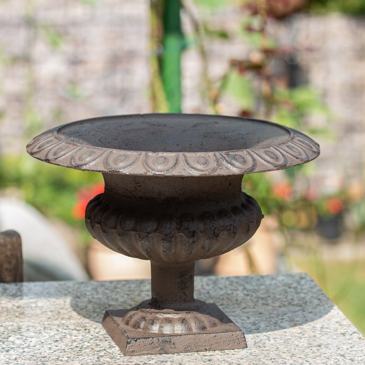 Antikas Gartenfigur Französische Vase aus Gusseisen, Blumenvase,Gartendeko