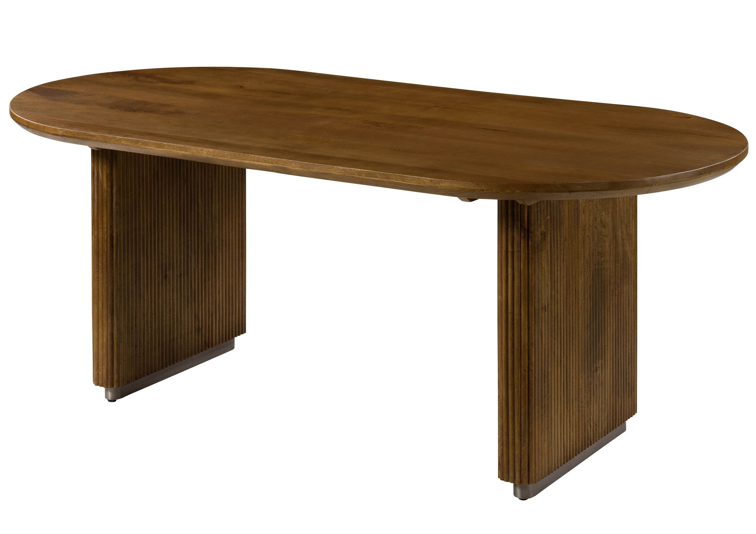 Massivmoebel24 Esstisch BARCELONA (Massivholz, Massivholztisch), oval Mango günstig online kaufen