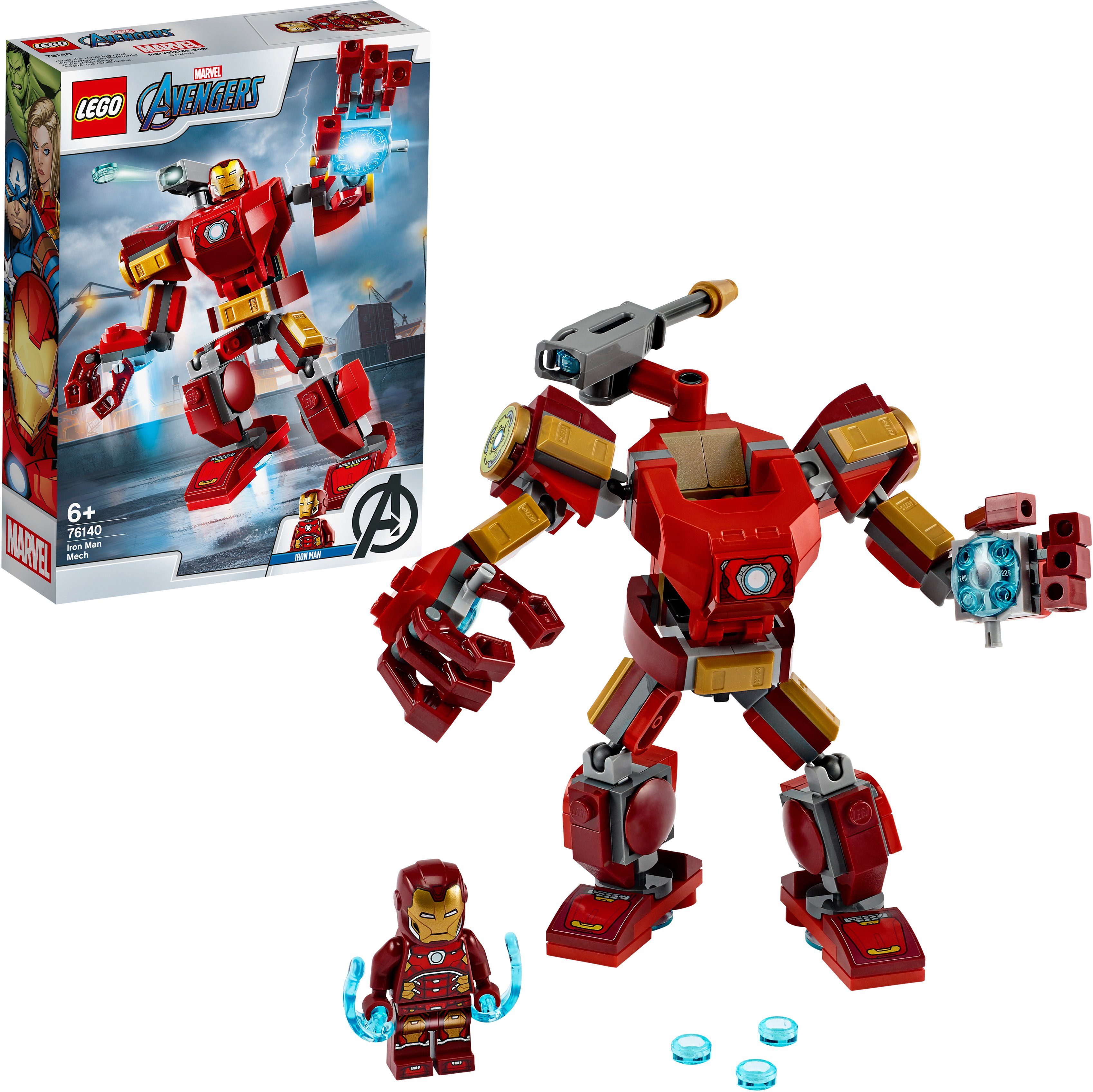 Image of LEGO 76140 Iron Man Mech Bauset, Mehrfarbig