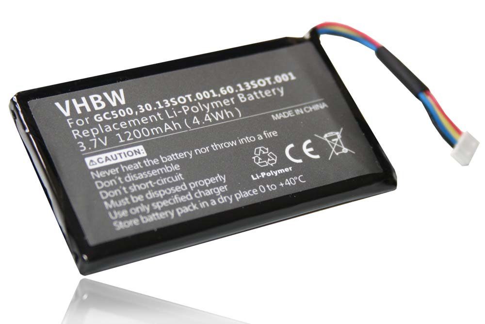 vhbw kompatibel mit Navigon 8450, 8410 Akku Li-Polymer 1200 mAh (3,7 V)