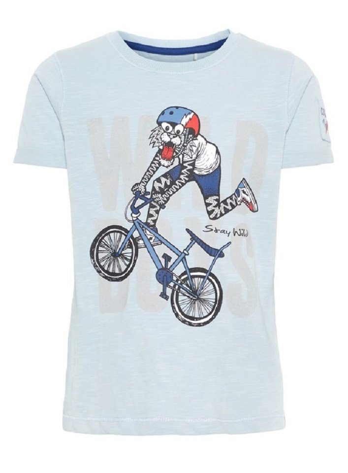 Name It Print-Shirt NMMLIANTO "Wilde Boys" aus Bio-Baumwolle blau