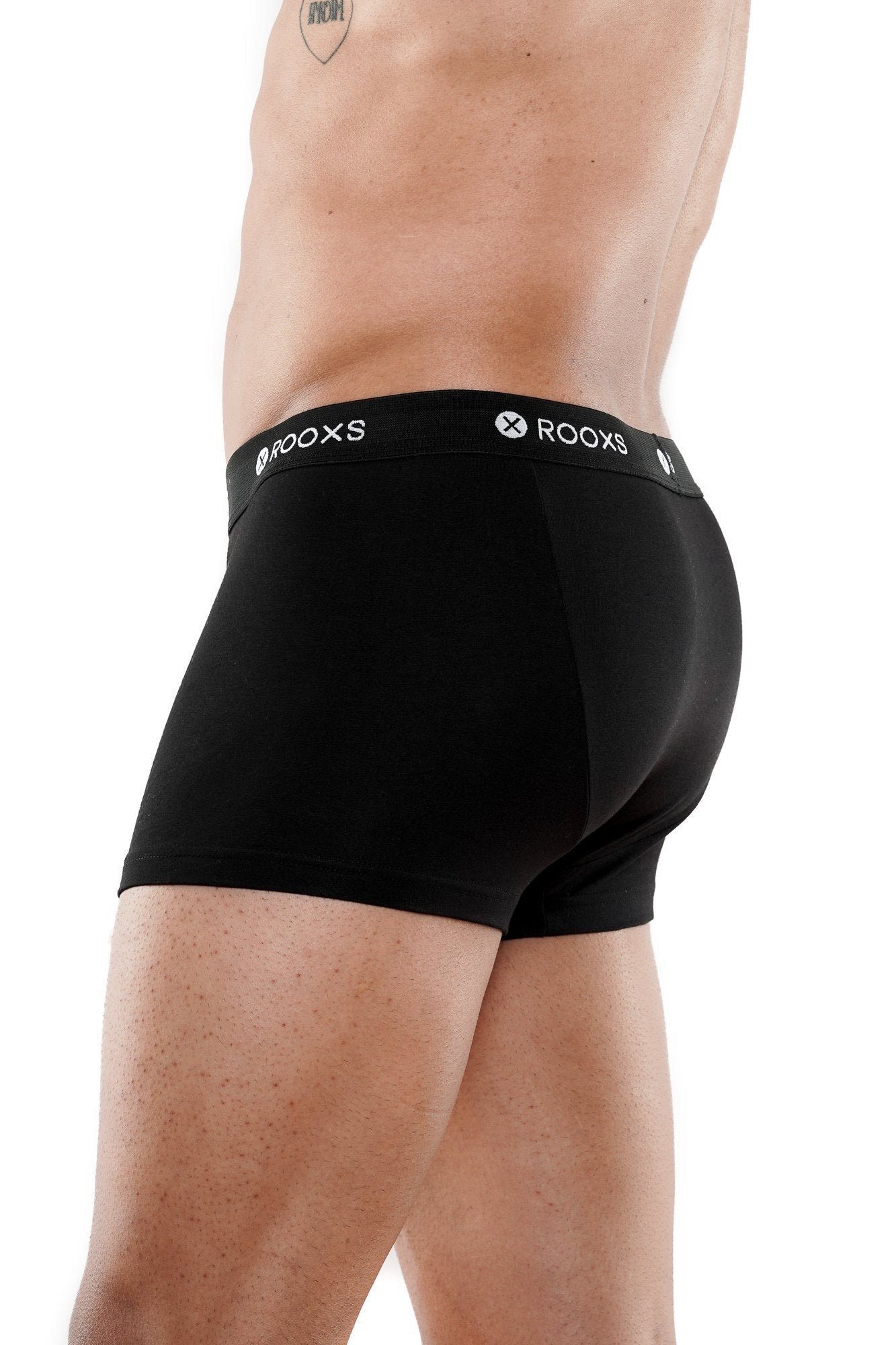 ROOXS Boxershorts Herren Unterhosen mit Kondomfach (3-St., Schwarz) Männer Unterhose mit Geheimfach