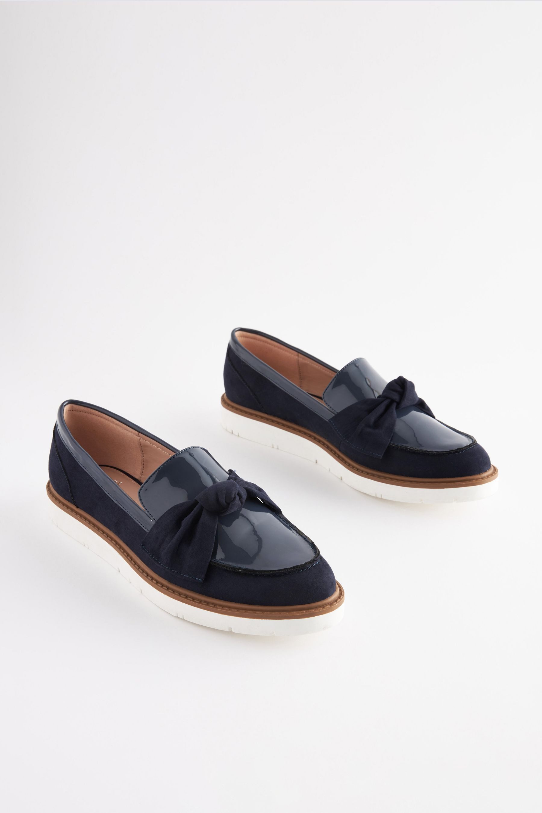 Next Forever Comfort® Derber Lederslipper mit Schleife Loafer (1-tlg) günstig online kaufen