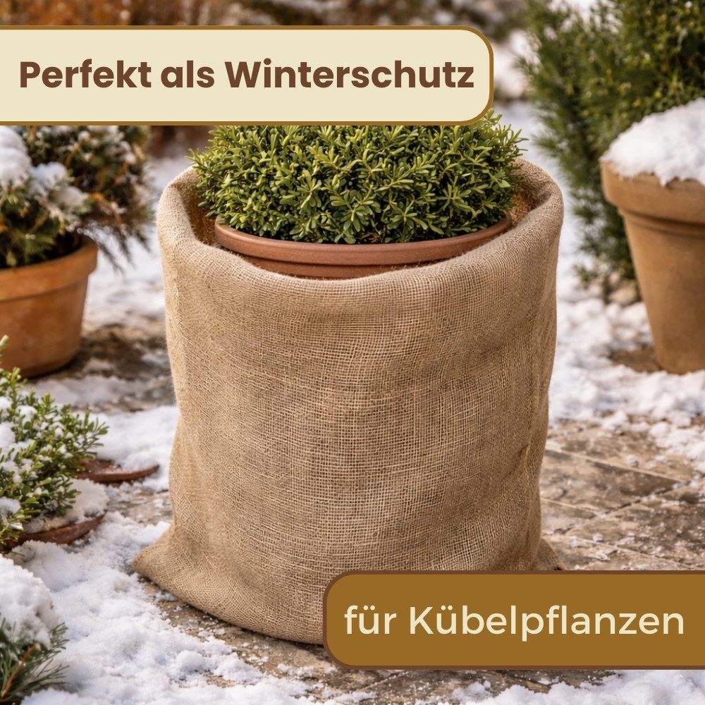 GarPet Gartensack Jutesack Kartoffelsack Winterschutz Pflanz Sack Frostschutz Pflanzen, (3-tlg) – Bild 5 von 5