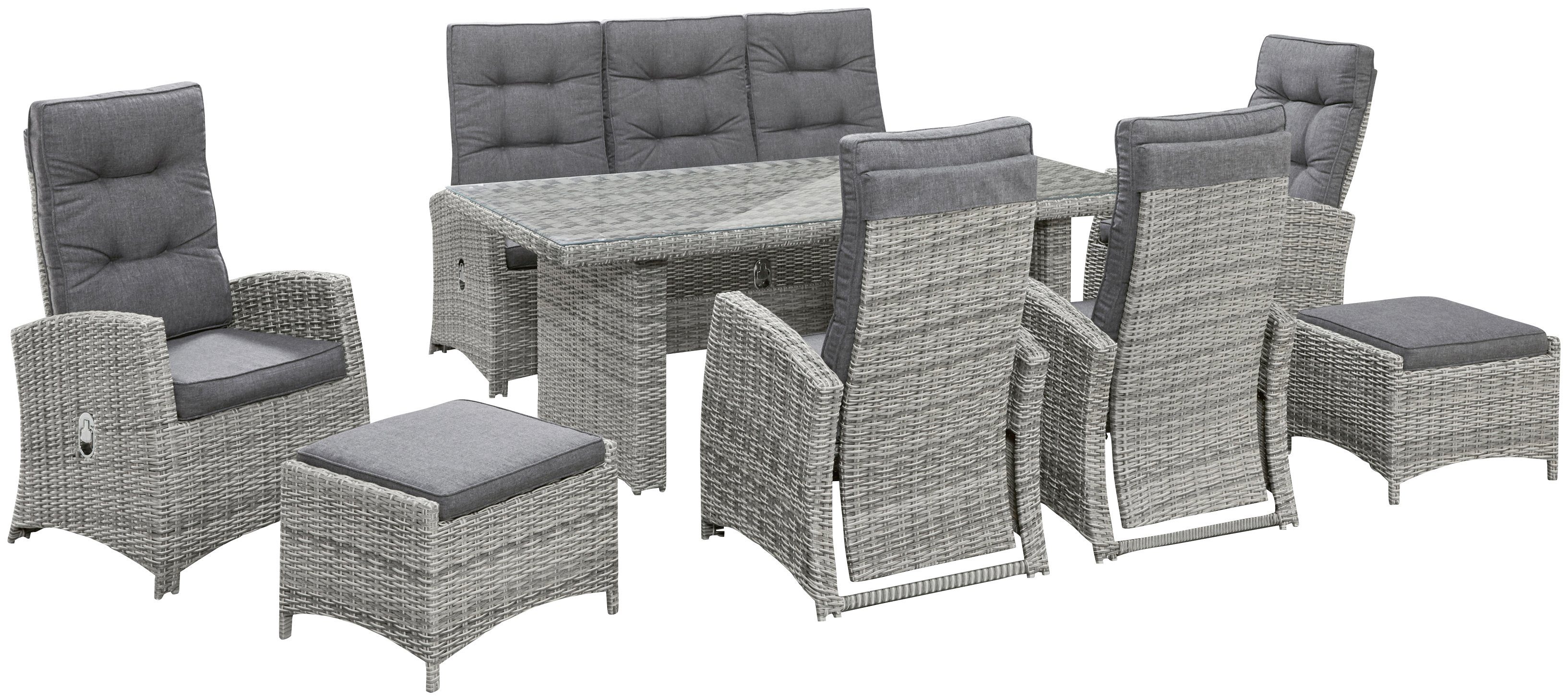 KONIFERA Garten-Essgruppe Monaco, (Set, 24-tlg., 4x günstig online kaufen