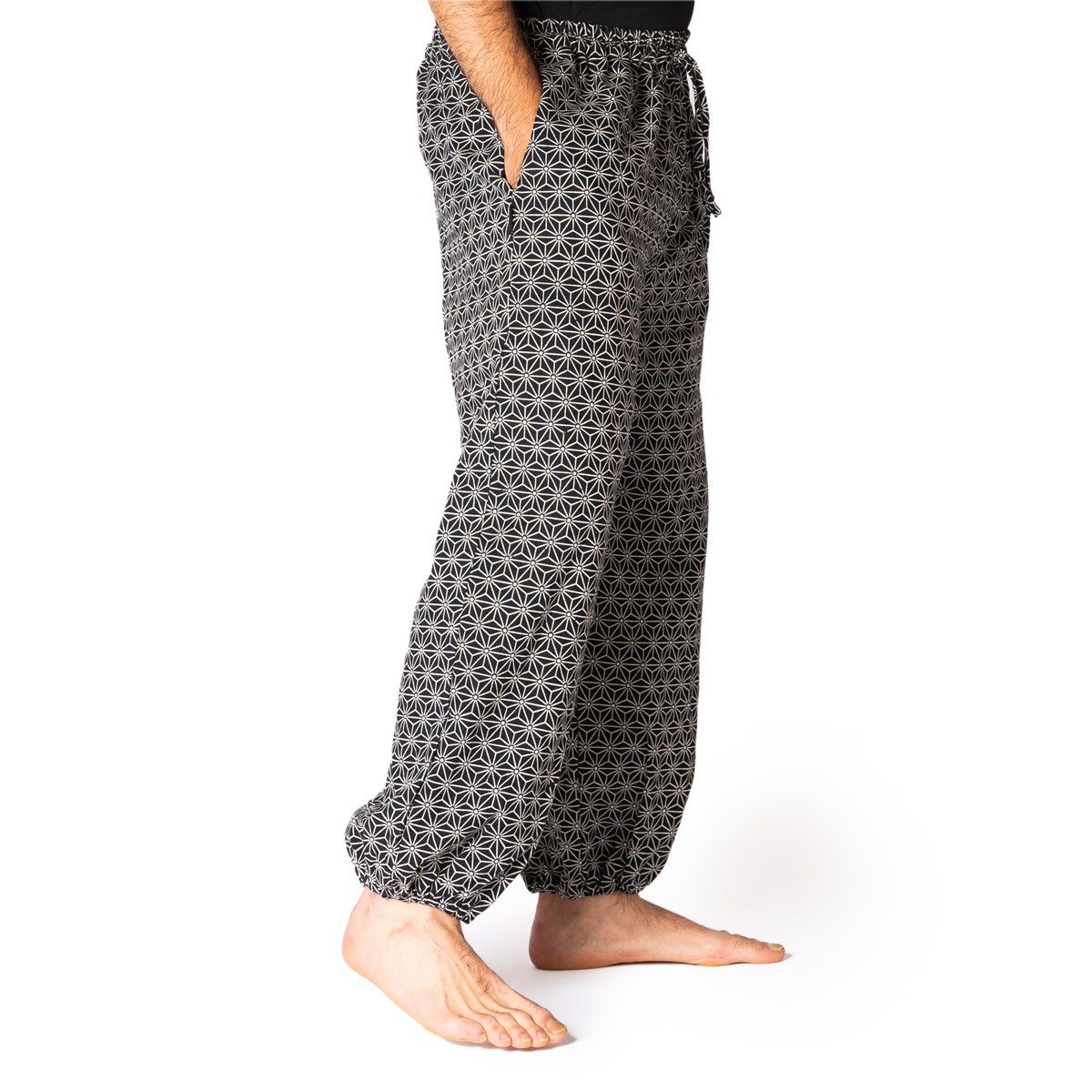 PANASIAM Haremshose Muckhose Geometrix aus leicht grob gewebter Baumwolle b günstig online kaufen