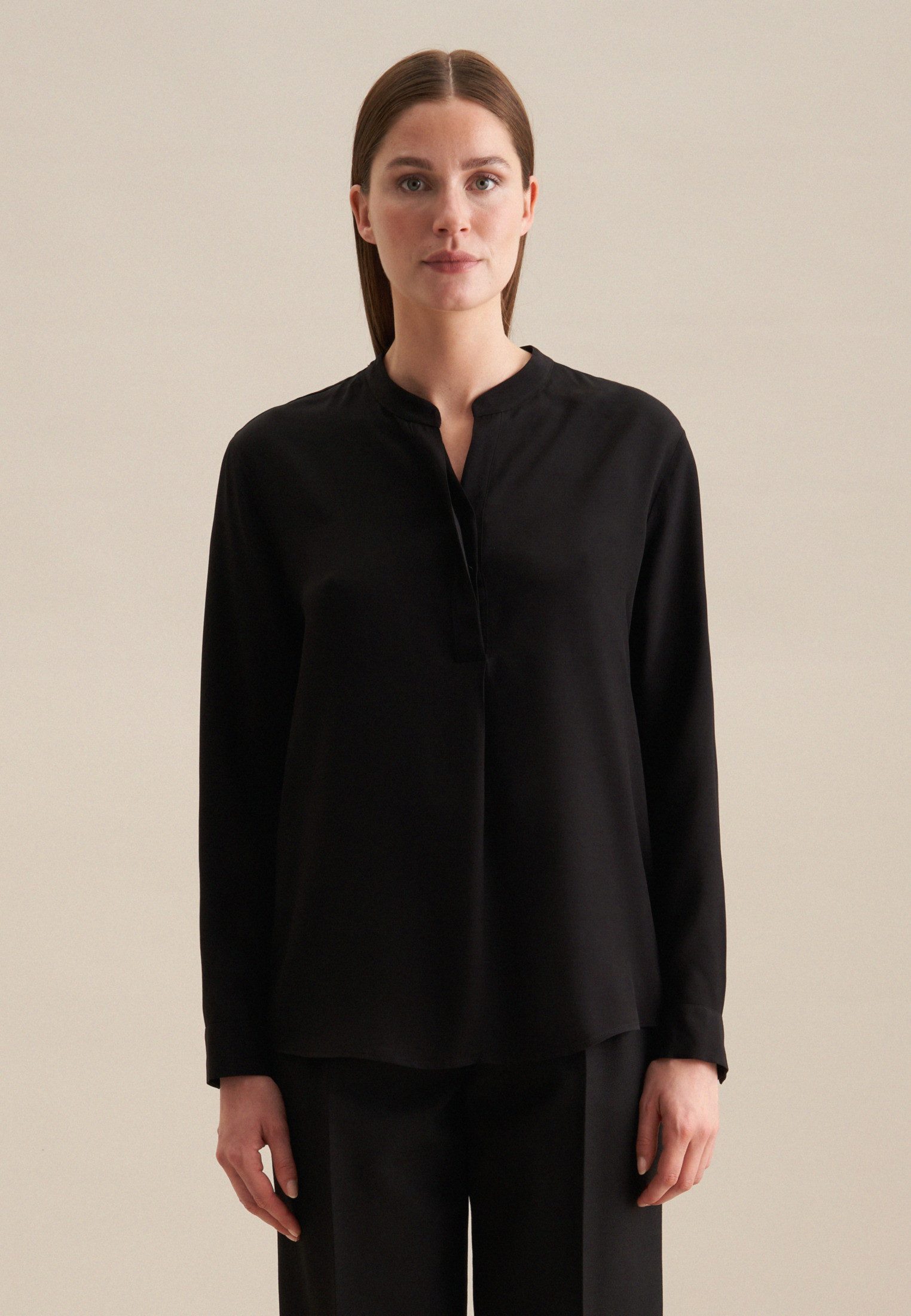 seidensticker Klassische Bluse Schwarze Rose Tunika günstig online kaufen