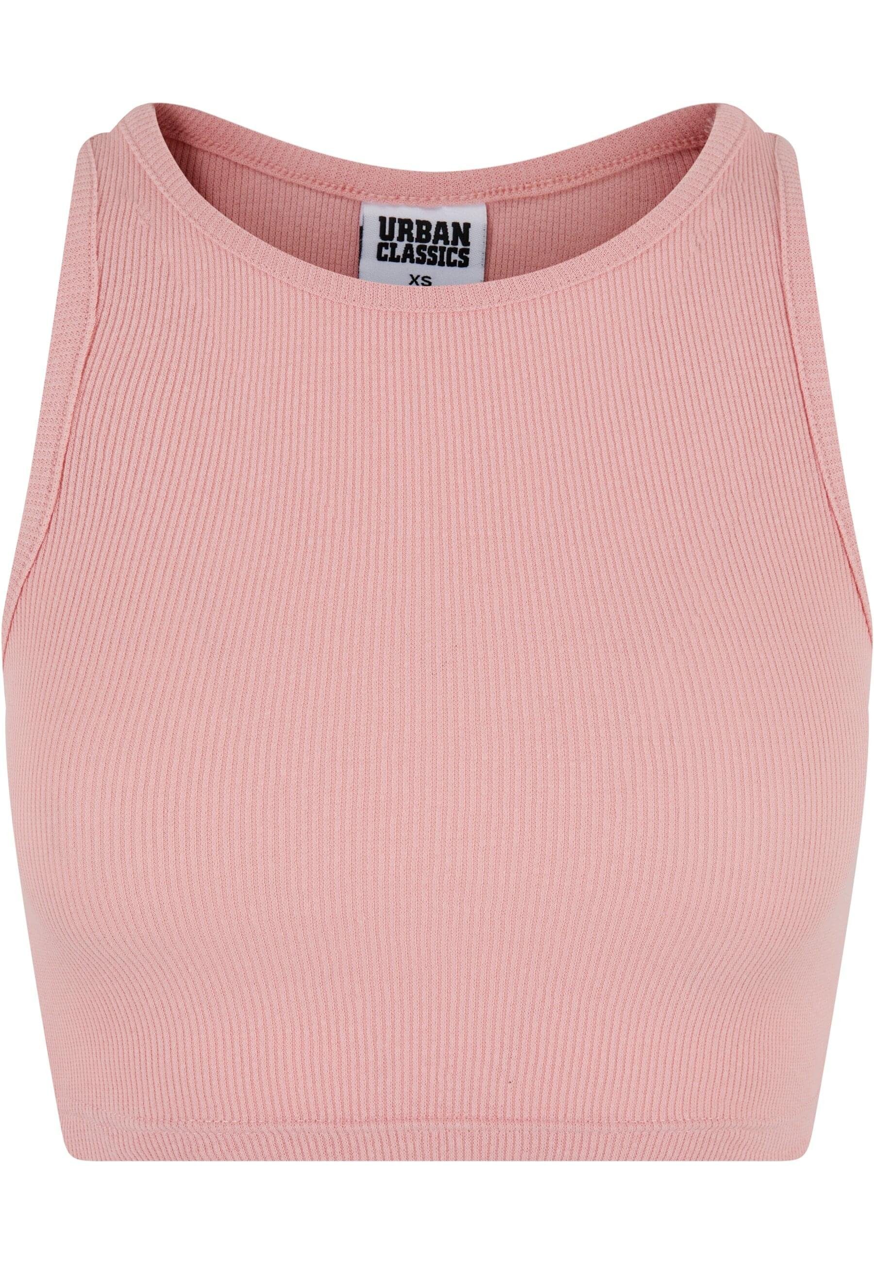 URBAN CLASSICS Muskelshirt Urban Classics Damen Ladies Cropped Rib Top (1-tlg)