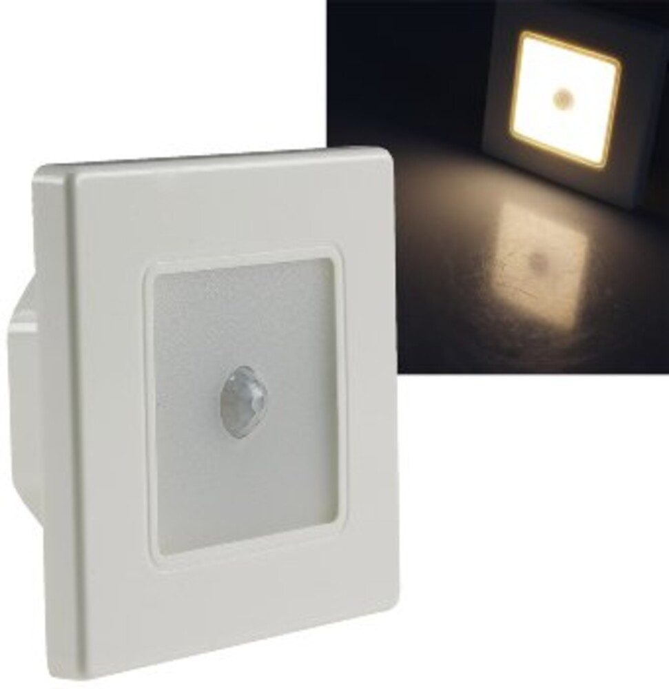 ChiliTec Wandstrahler Glühbirne, Einbau, 2,5W, warmweiß, 10lm, IP20, L35mm, warmweiß