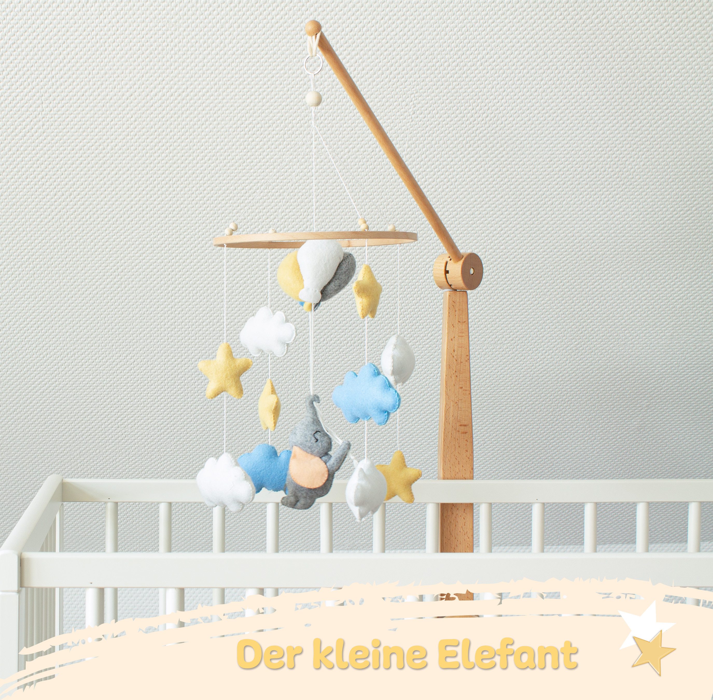 Babykajo Mobile, (1-tlg., Baby Mobile), Baby mobiles mit süßen Tierchen Designs
