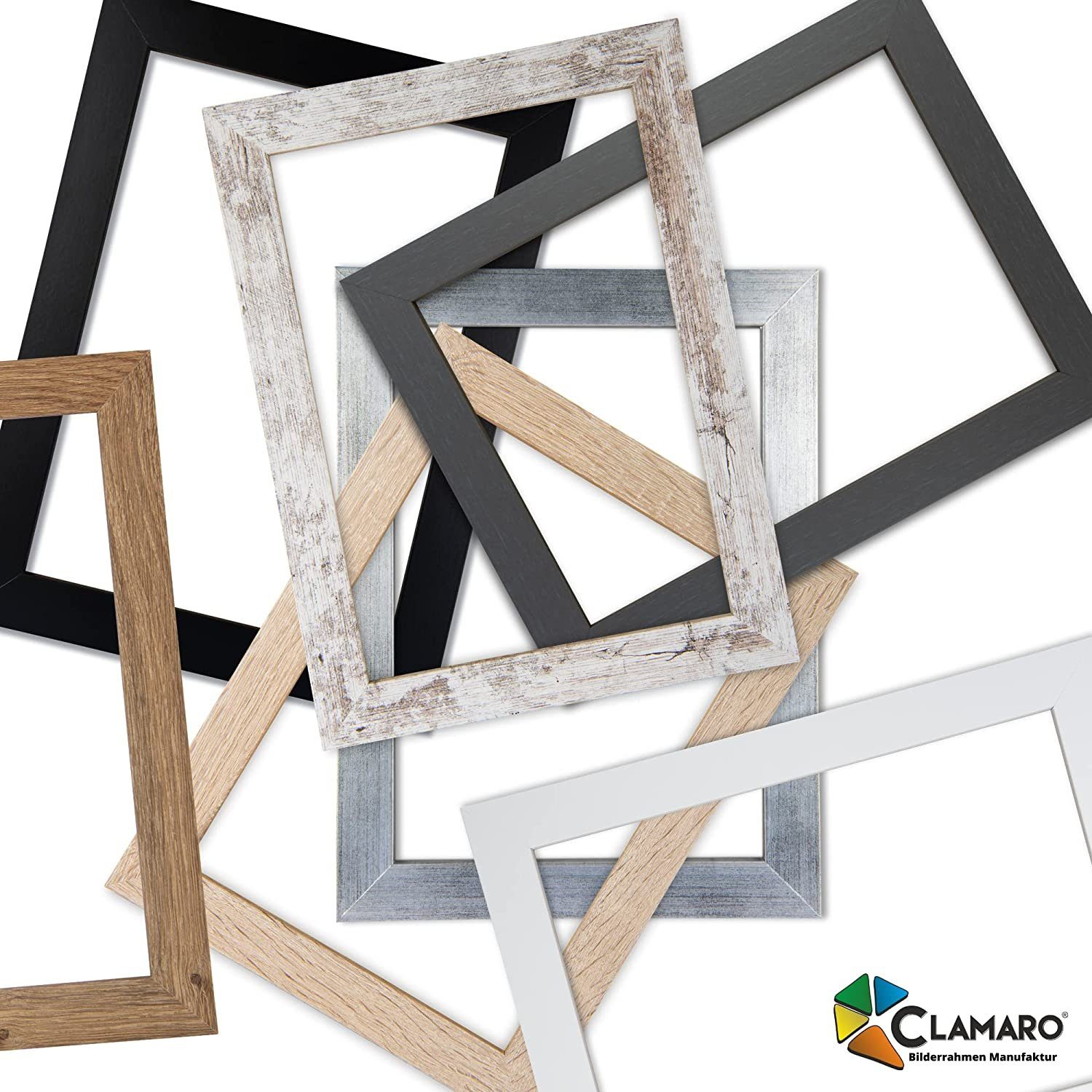 Clamaro Bilderrahmen Flieder Pastell Collage nach Maß M3016 – Bild 2 von 2