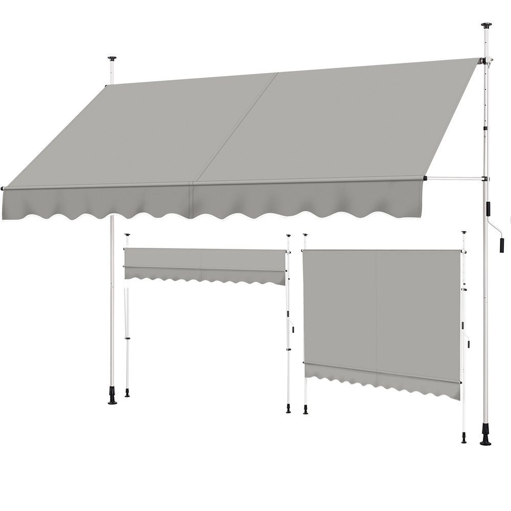 Yaheetech Markise 150/200/250/300 cm (Breite) Klemmmarkise günstig online kaufen