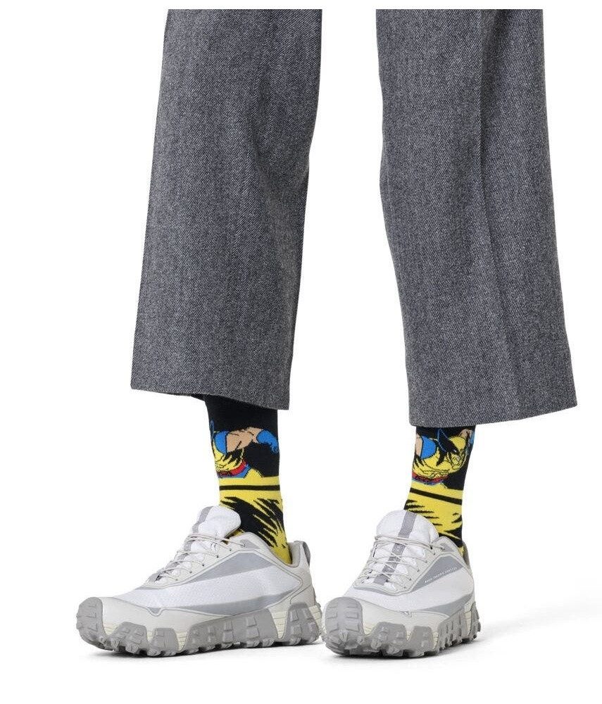 Happy Socks Socken Tagessocke Crew Marvel X-Men Wolverine gelb - 1 Paar günstig online kaufen