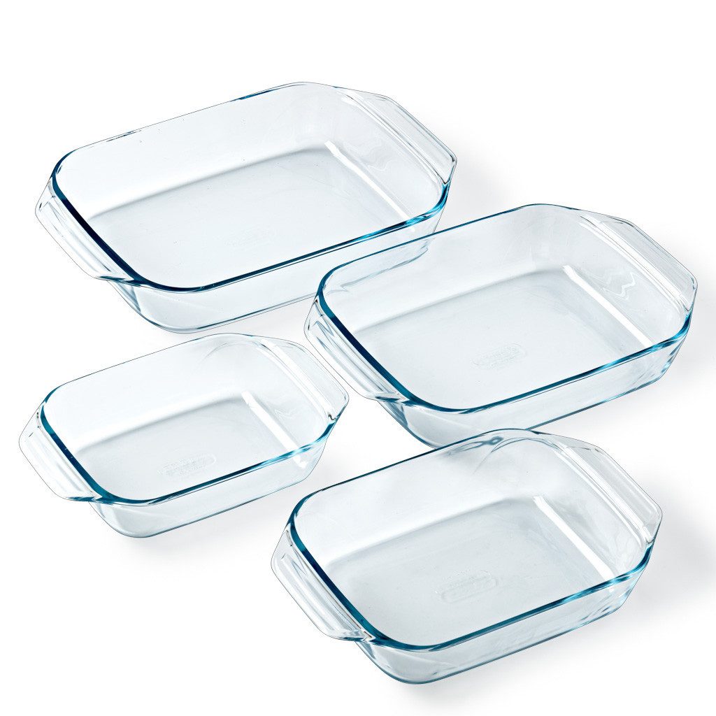 PYREX Auflaufform Pyrex Let’s Share Auflaufformen-Set 4-tlg rechteckig