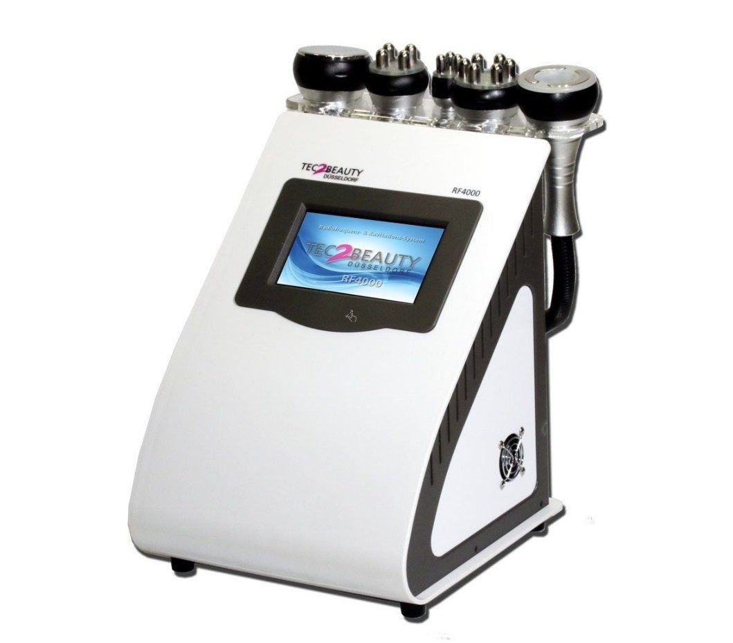 Tec2Beauty Beauty-Multigerät Falten und Fett: Kombination Kavitation / Ultraschall & Radiofrequenz, 5-tlg.