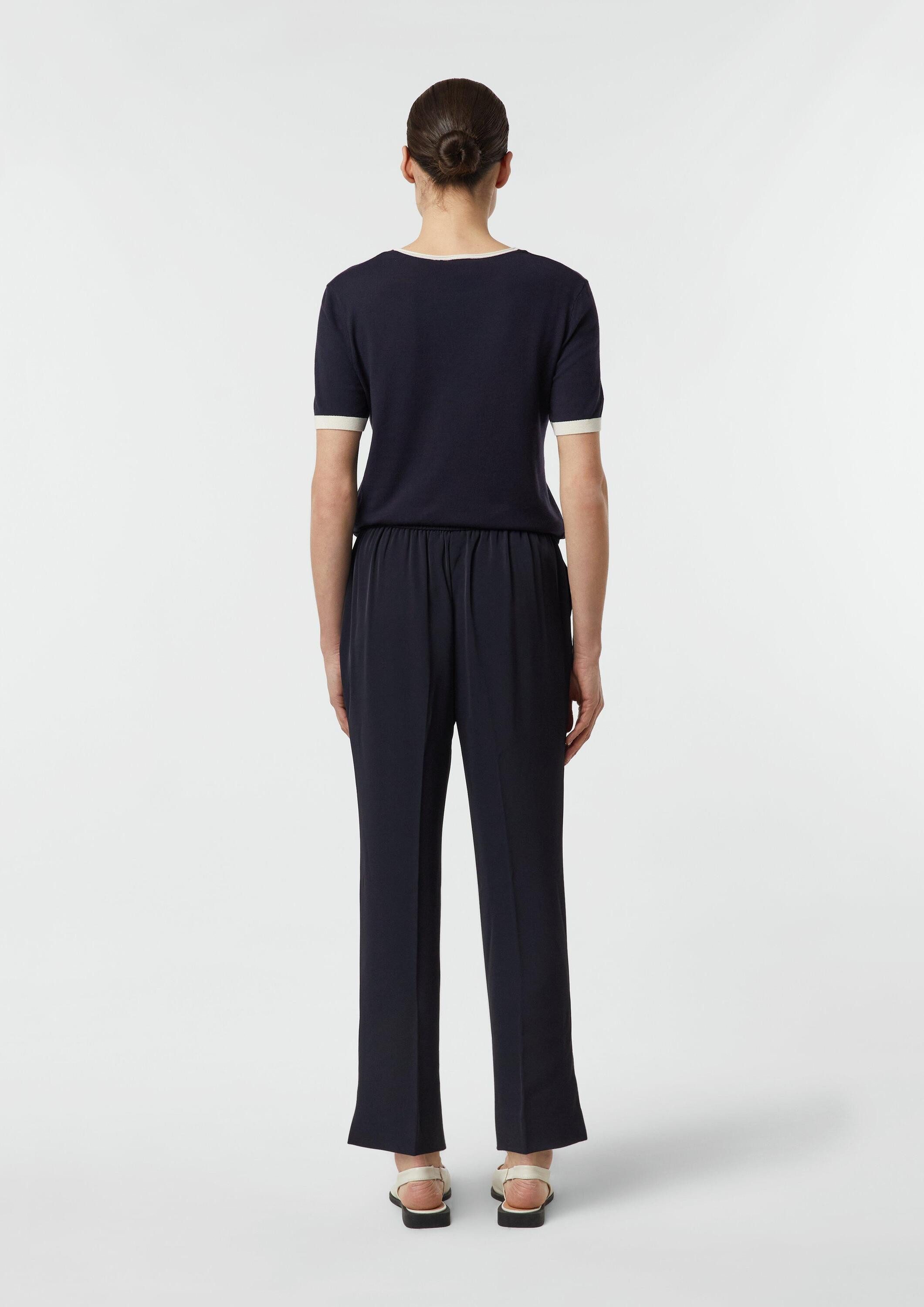 comma 7/8-Hose Hose Jogpants mit Elastikbund und Biesen-Detail