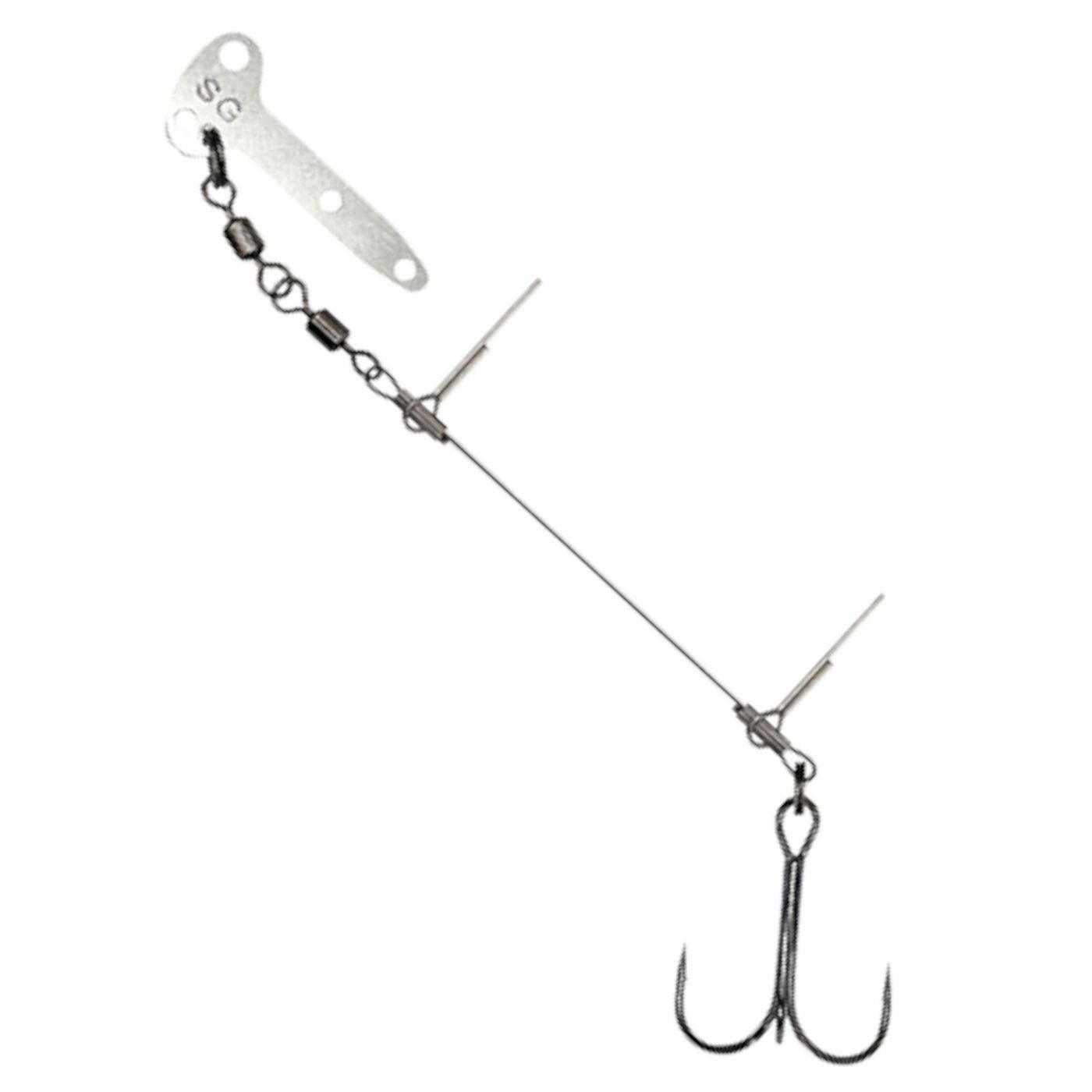 Kunstköder Savage Gear Pro Peg Blade Rig 23kg 0,78mm - 2 Gummifischsysteme