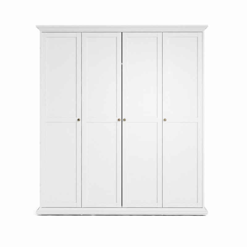 ebuy24 Kleiderschrank Venedig Kleiderschrank 4-Trg. Breite 181 cm, Höhe