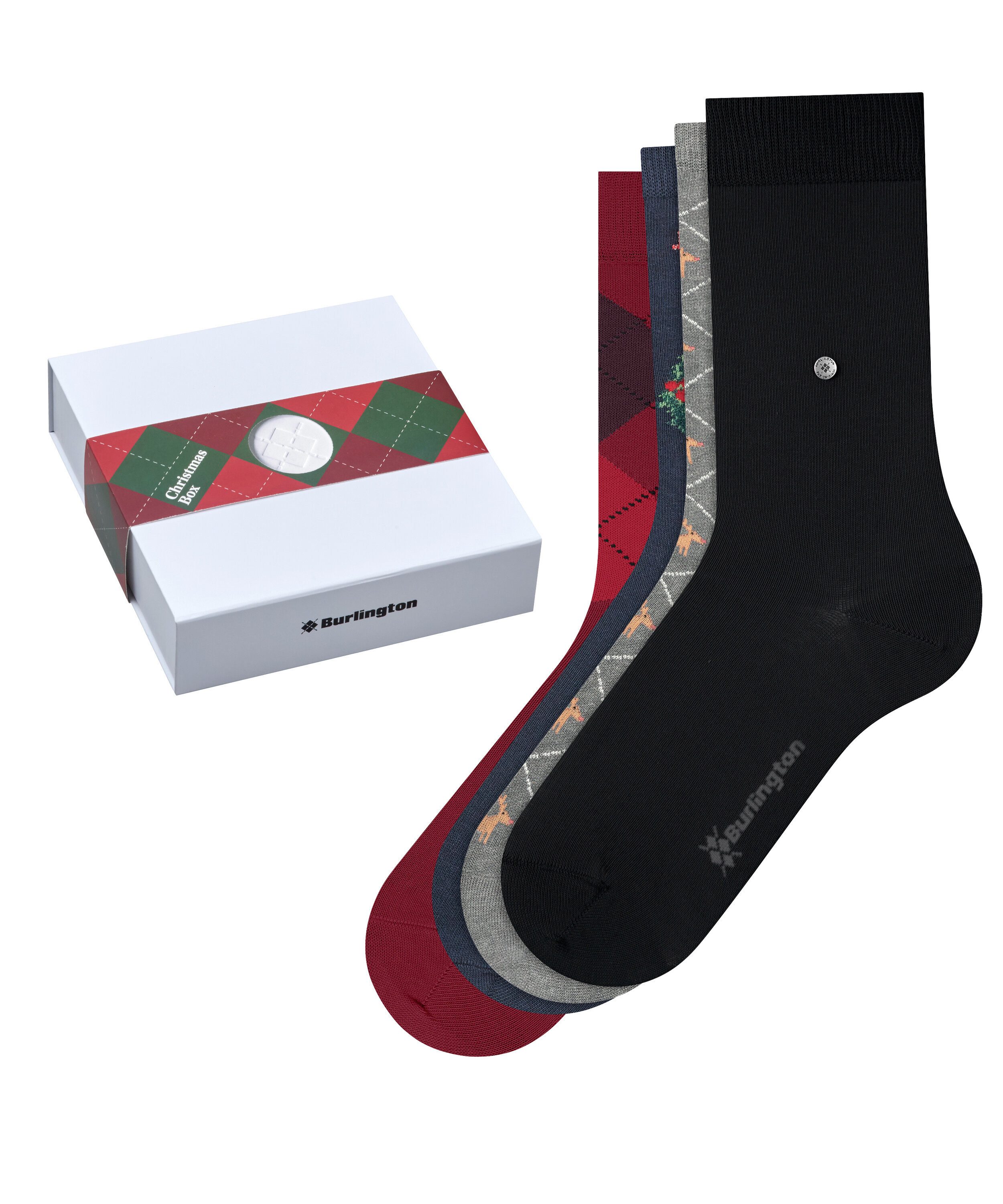Burlington Socken Burlington Christmas Box Damen (4-Paar)