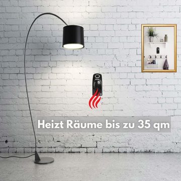 Zilan Keramikheizlüfter ZLN-2281, 2000 W, Kompakt, 12h Timer, LED-Anzeige