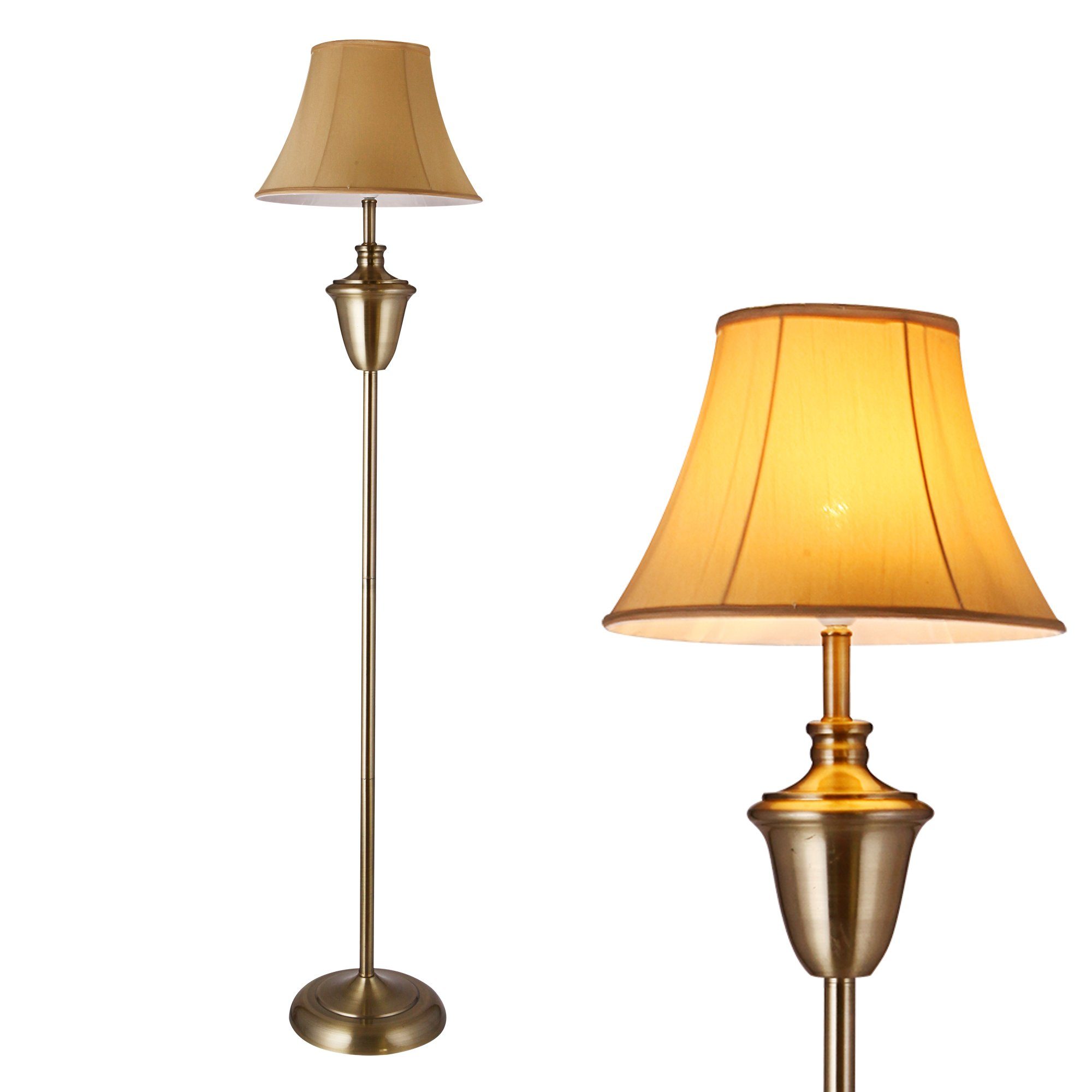 lux.pro Stehlampe, ohne Leuchtmittel, »Madrid« im Retro-Look - 1x E27 günstig online kaufen