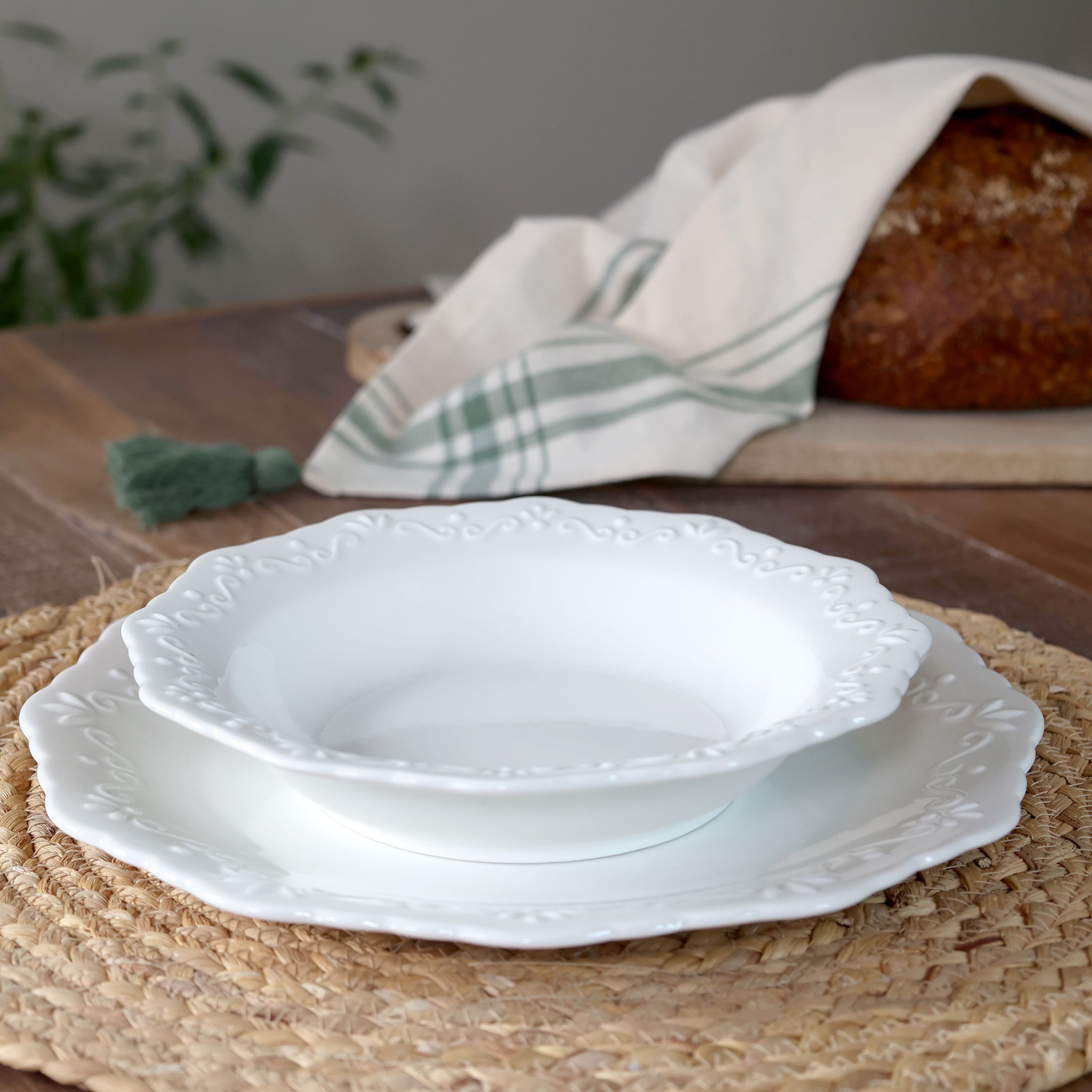 Chic Antique Teller Chic Antique - Teller Tief Suppenteller D 21cm Provence Porzellan