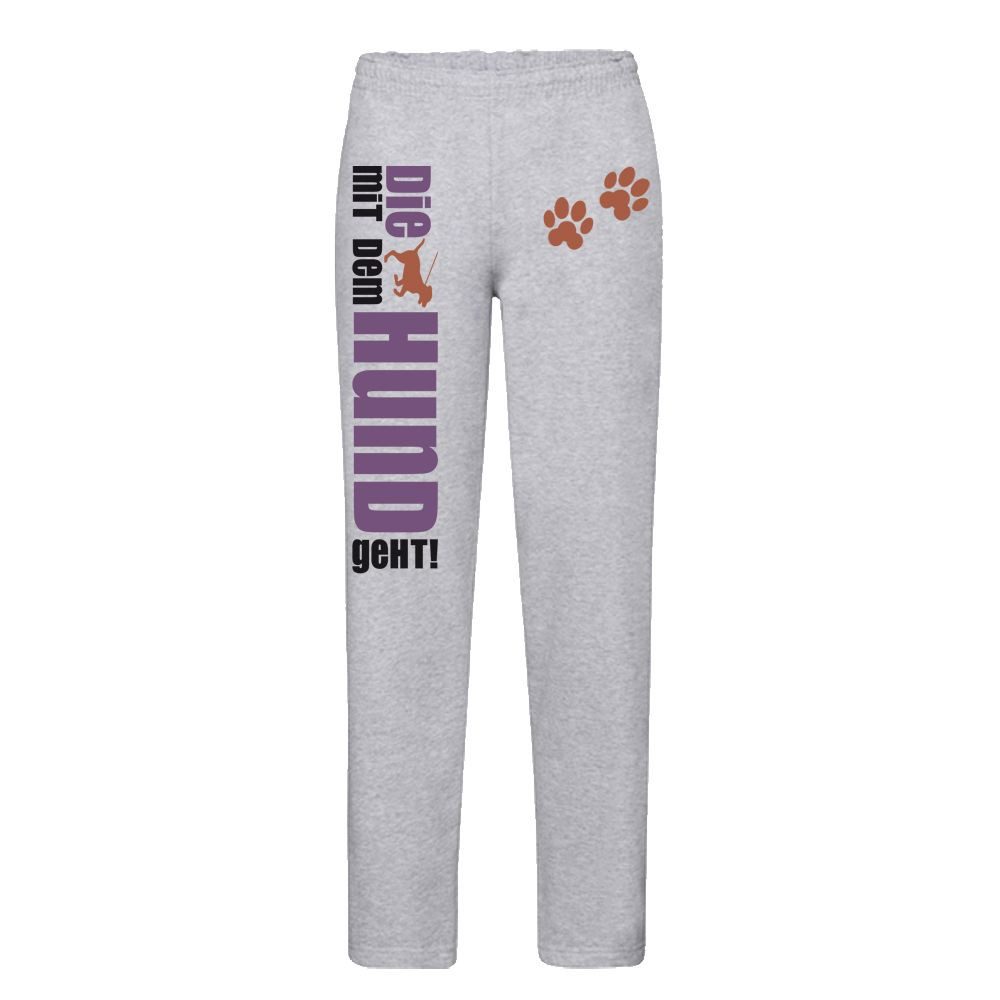 G-graphics Sweatpants Die mit dem Hund geht! Jog Pants mit Print / Aufdruck