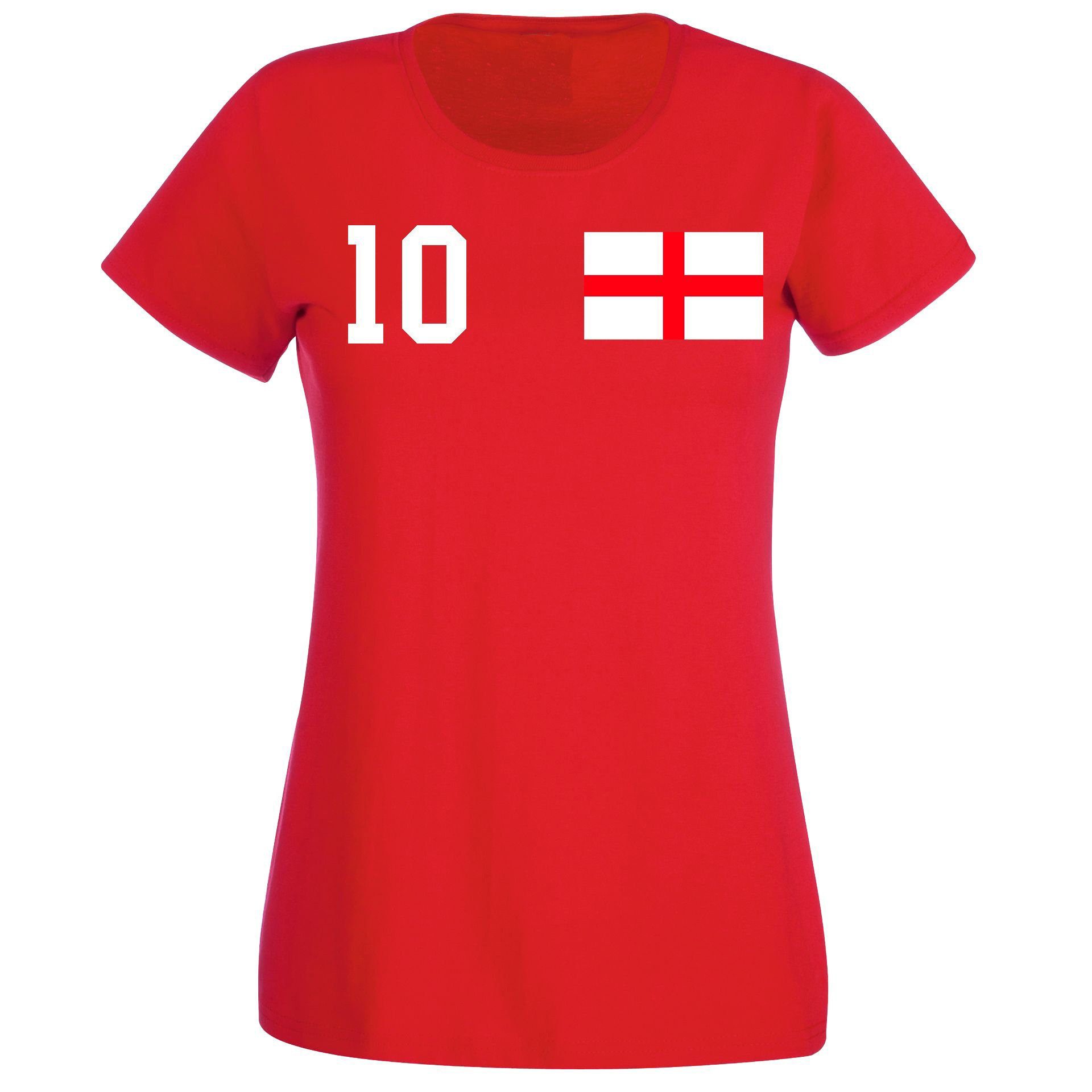 Youth Designz T-Shirt England Damen Shirt mit trendigem Trikot Look