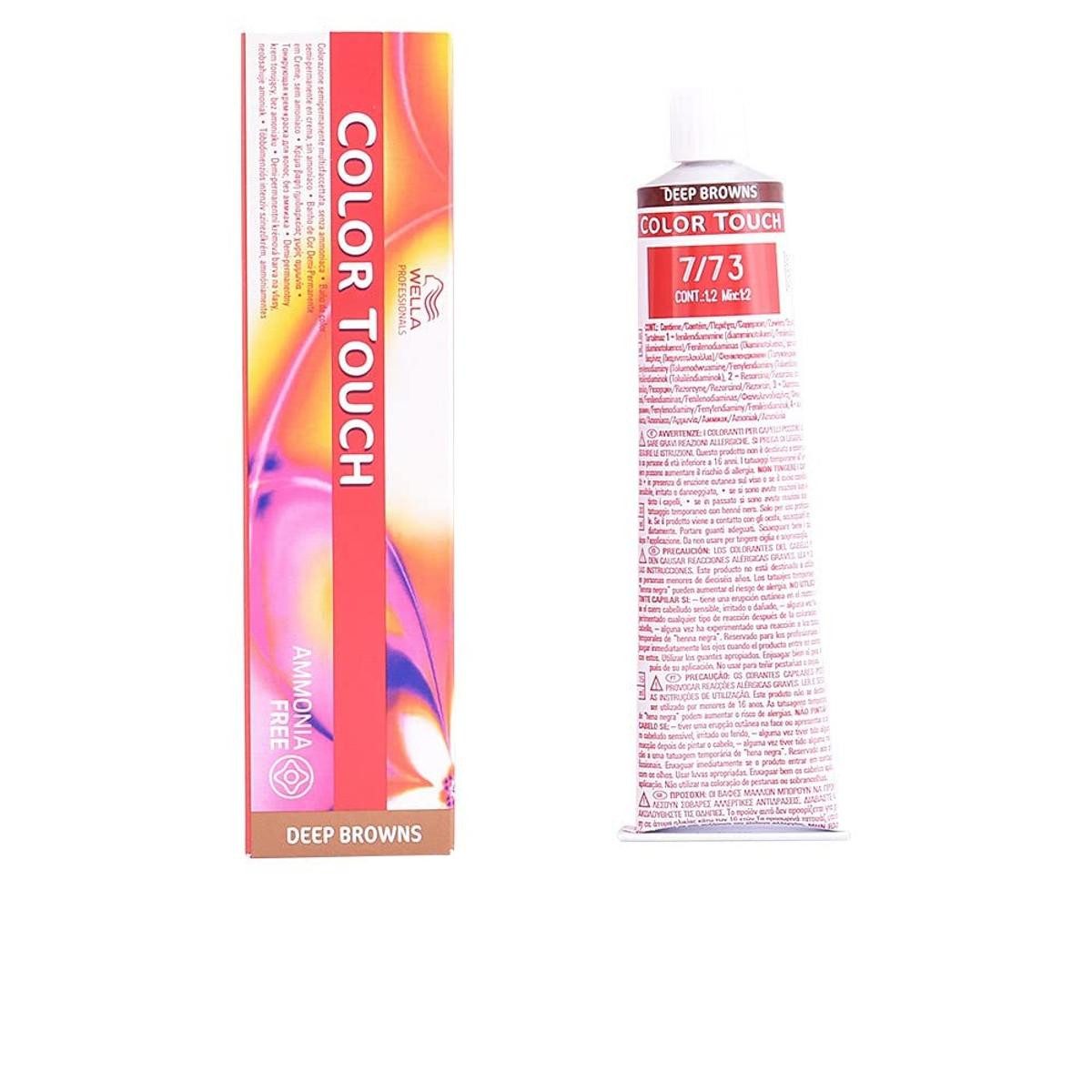 Wella Haartönung WELLA Color Touch Deep Brown Ammonia Free 7-73 60 ml Haartönung Tönung