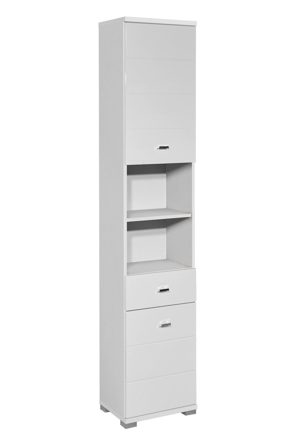Bega Consult Hochschrank POOL, B 38 cm, Weiß, mit 2 Türen und 1 Schublade