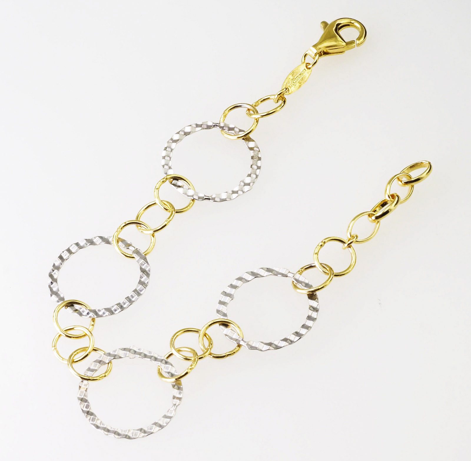 Der Kettenmacher Silberarmband Fantasie MART-19BCG, diamantiert