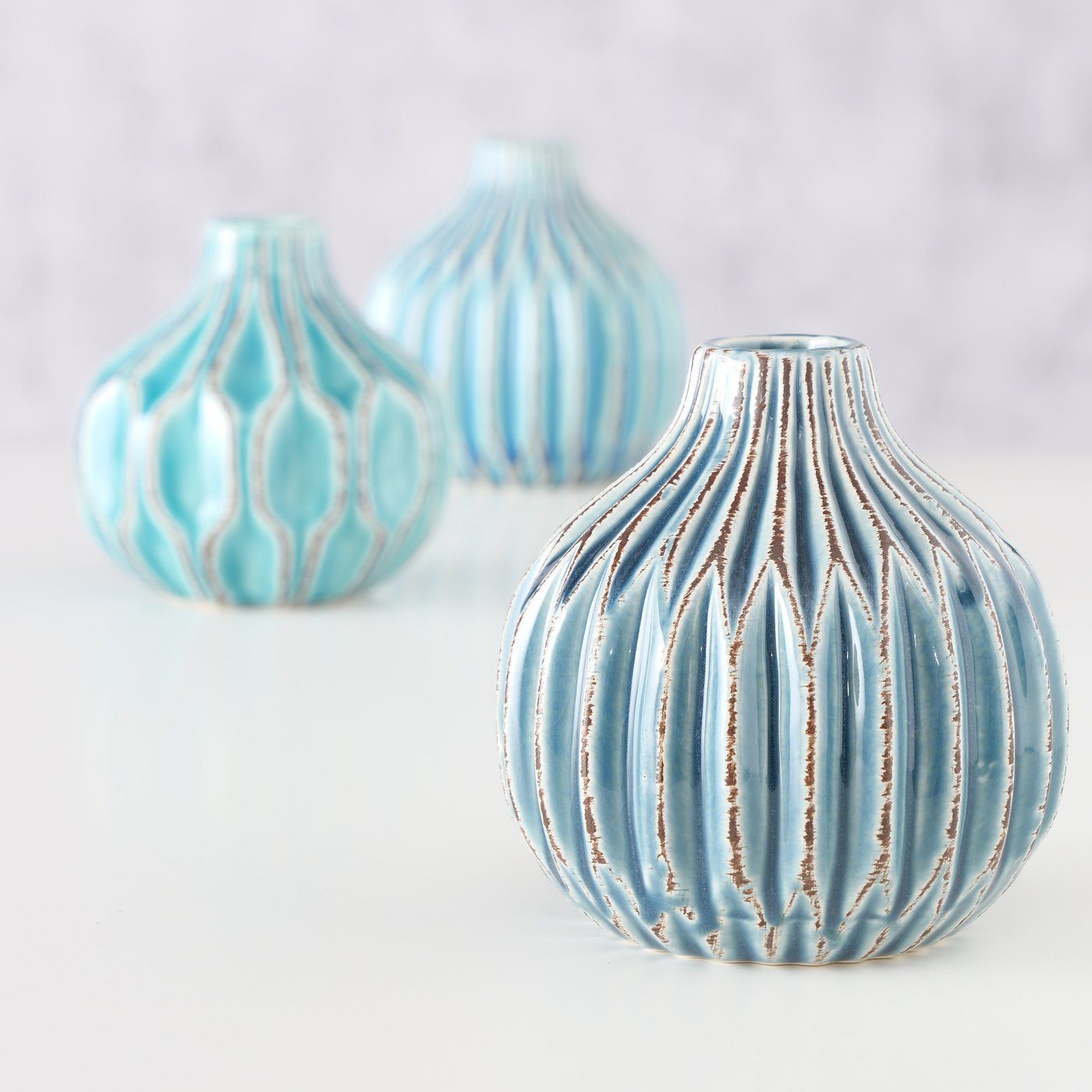 BOLTZE Tischvase 3er Set Vase Lenja, günstig online kaufen